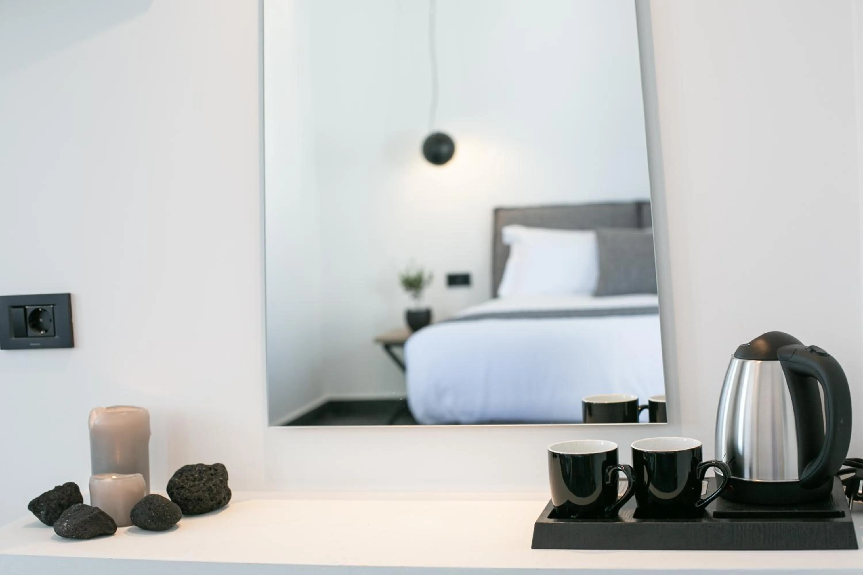 Coffee/tea facilities, Bed in Kallos Imar Boutique Hotel