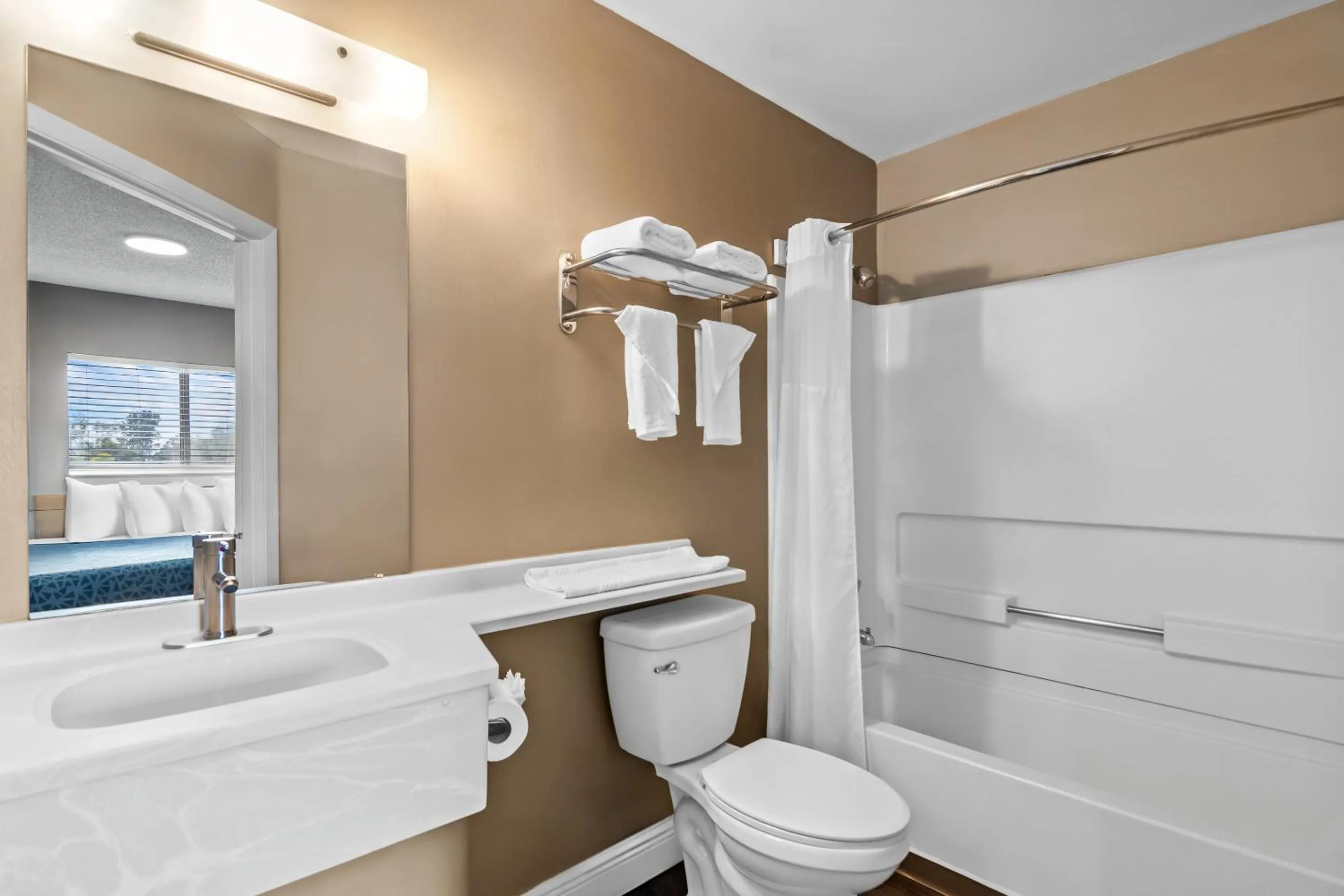 Bathroom in Suburban Studios Stuart near Federal Hwy 1