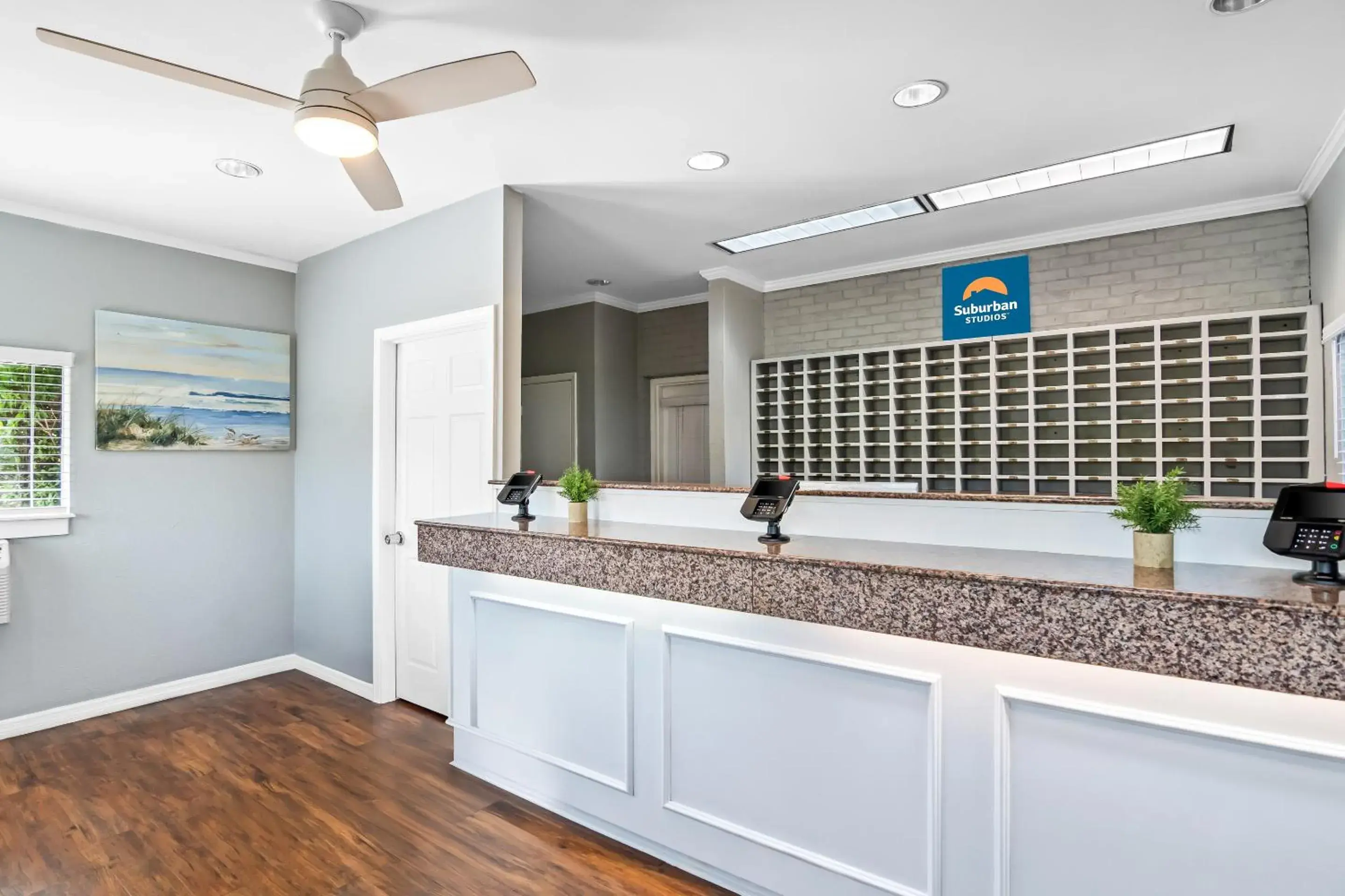 Lobby or reception in Suburban Studios Stuart near Federal Hwy 1 Lobby or reception in Suburban Studios Stuart near Federal Hwy 1