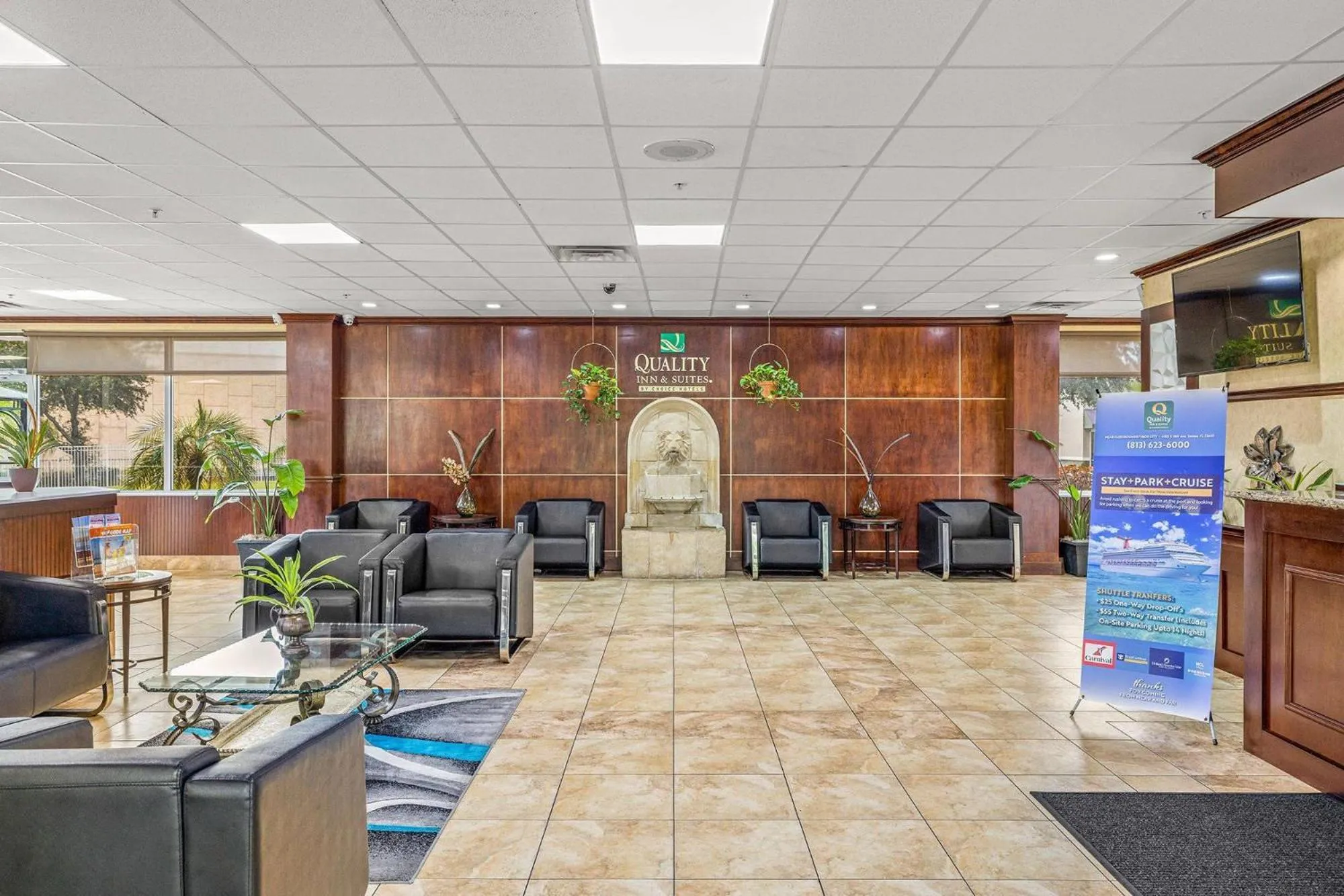 Lobby or reception in Quality Inn & Suites Tampa-Ybor City
