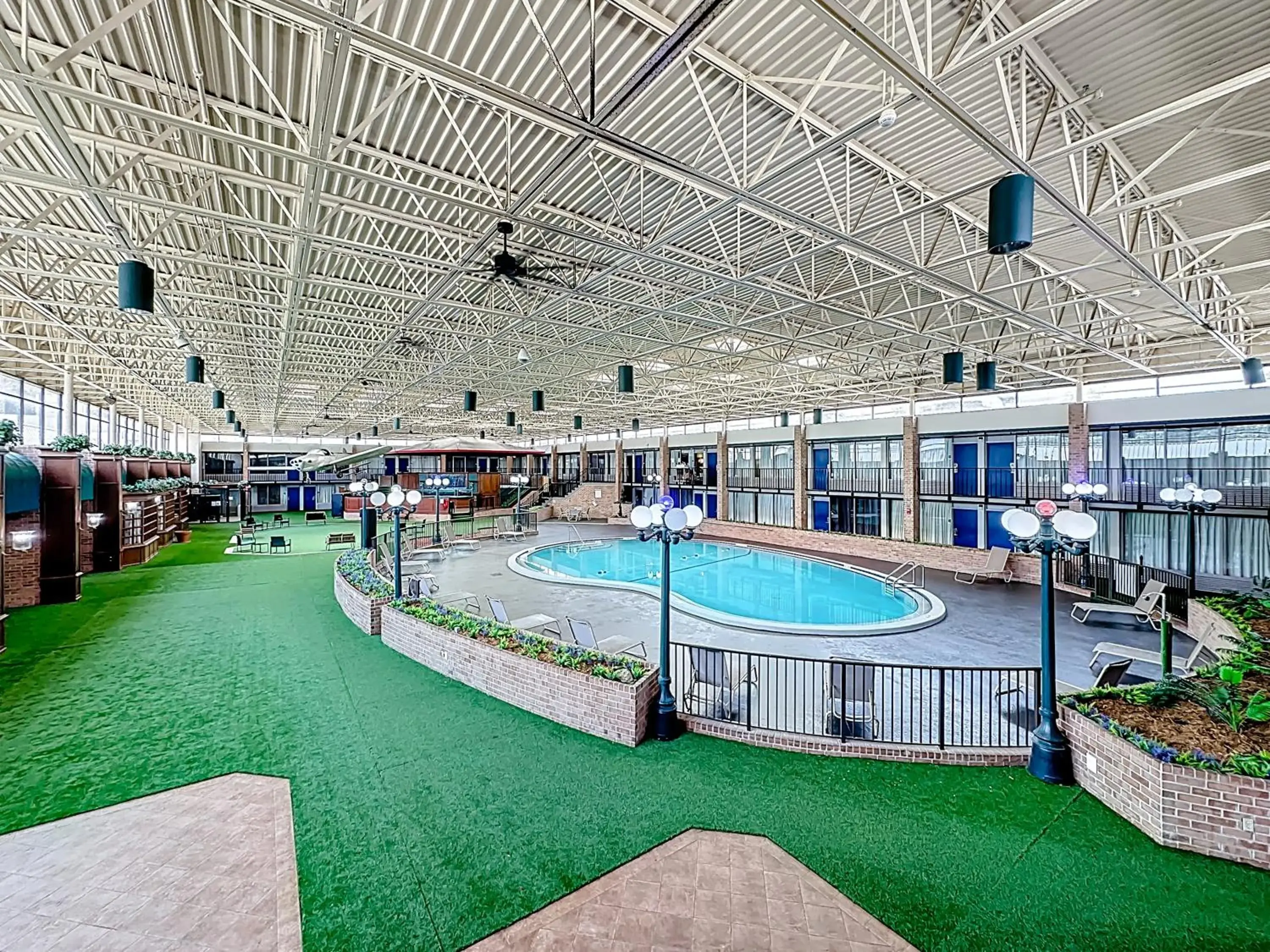 Pool view in Stayable Jax West Pool view in Stayable Jax West