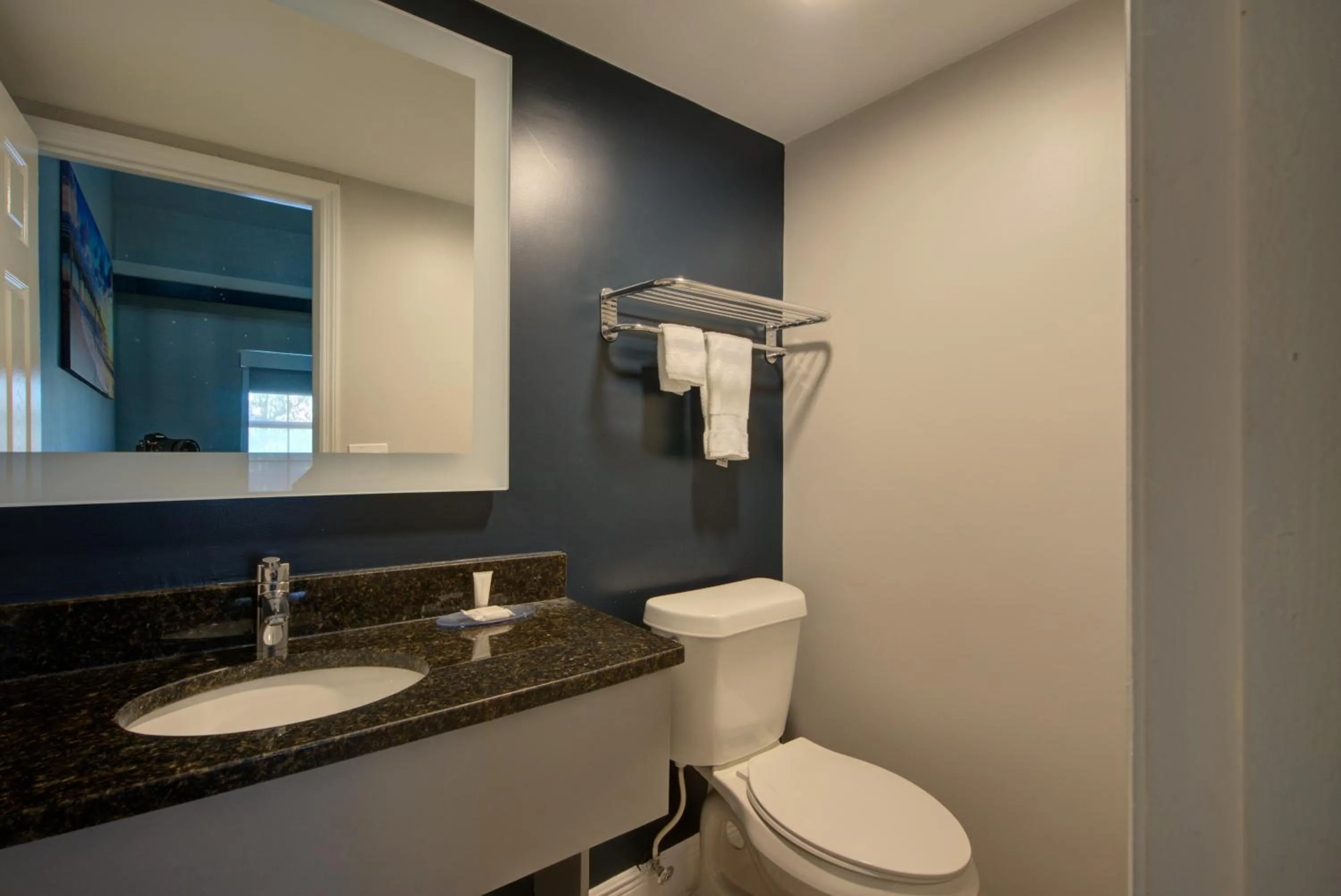 Bathroom in Clarion Pointe Tampa-Brandon Near Fairgrounds and Casino