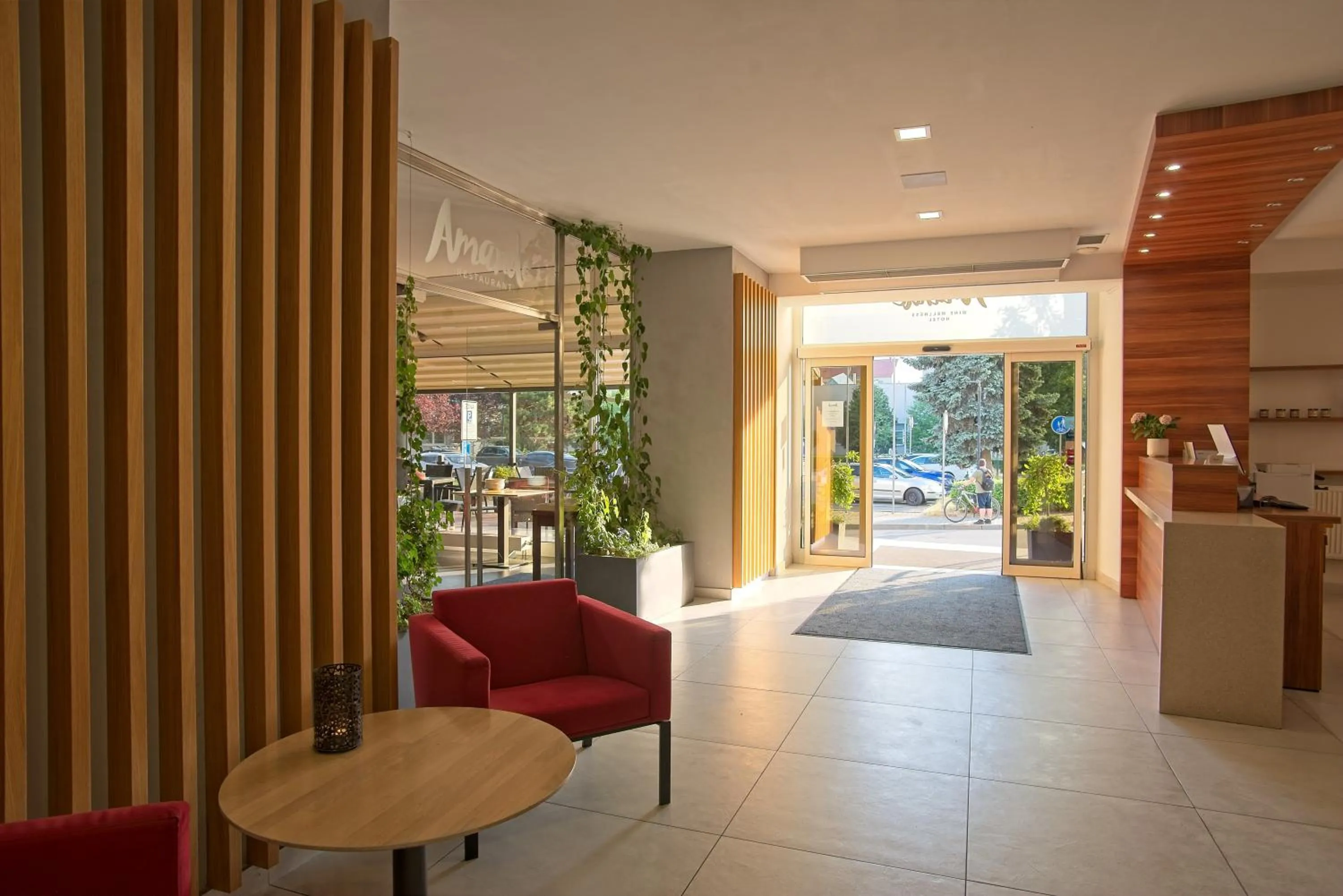 Lobby or reception in Wine Wellness Hotel Amande Hustopeče