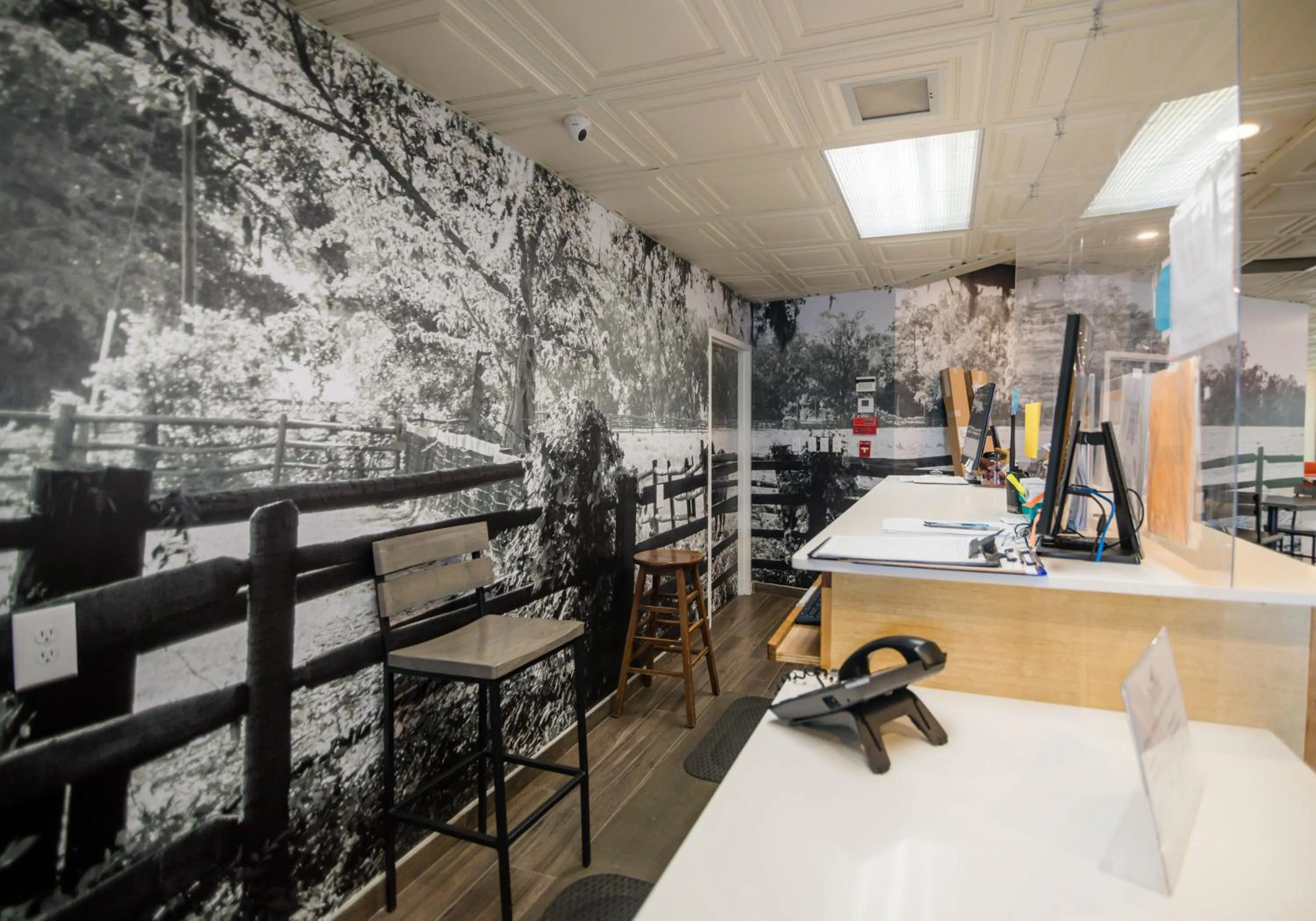 Lobby or reception in Equus Inn I75