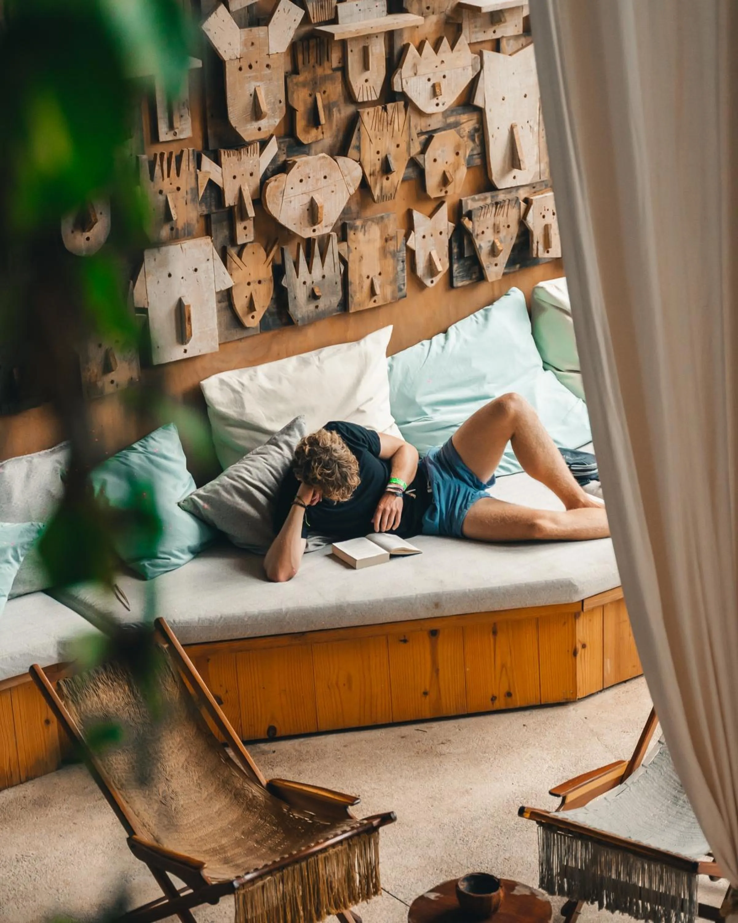 Seating area, Bed in Mayan Monkey Tulum - Social Hotel