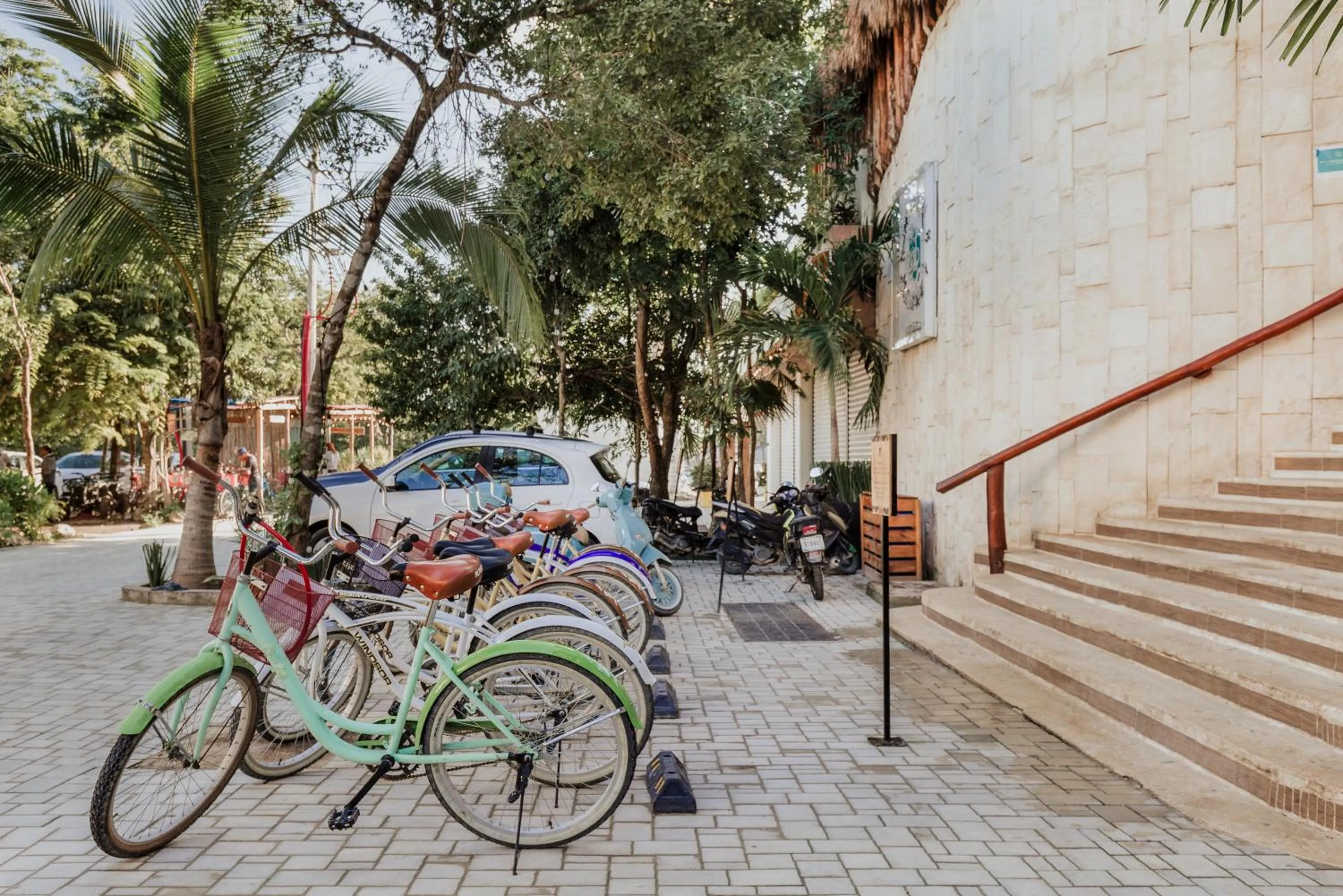 Parking in Mayan Monkey Tulum - Social Hotel