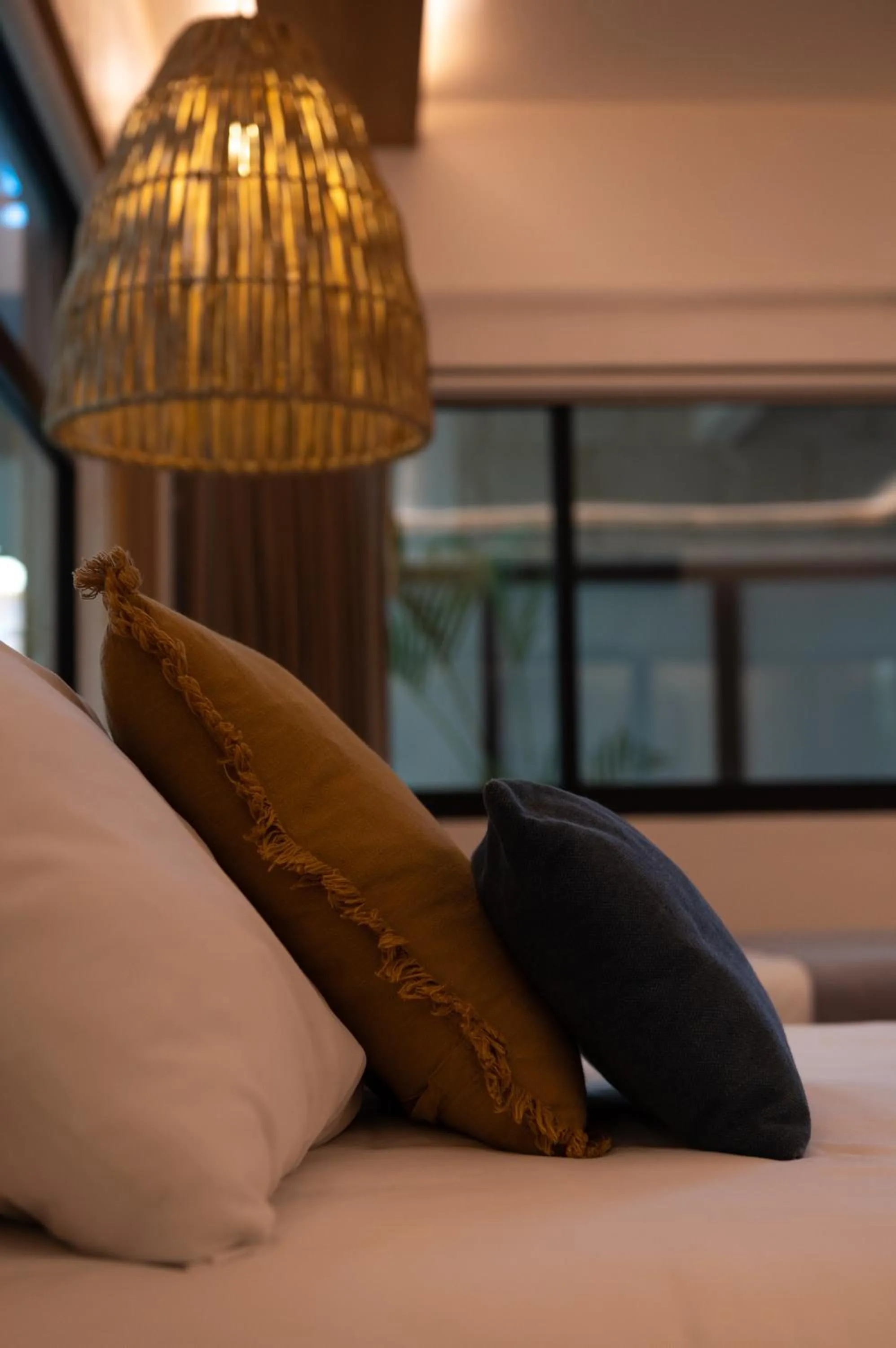 Decorative detail, Bed in Mayan Monkey Tulum - Social Hotel