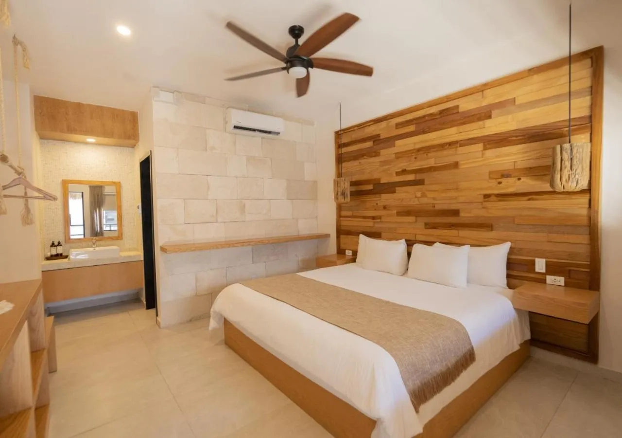 View (from property/room), Bed in Mayan Monkey Tulum - Social Hotel