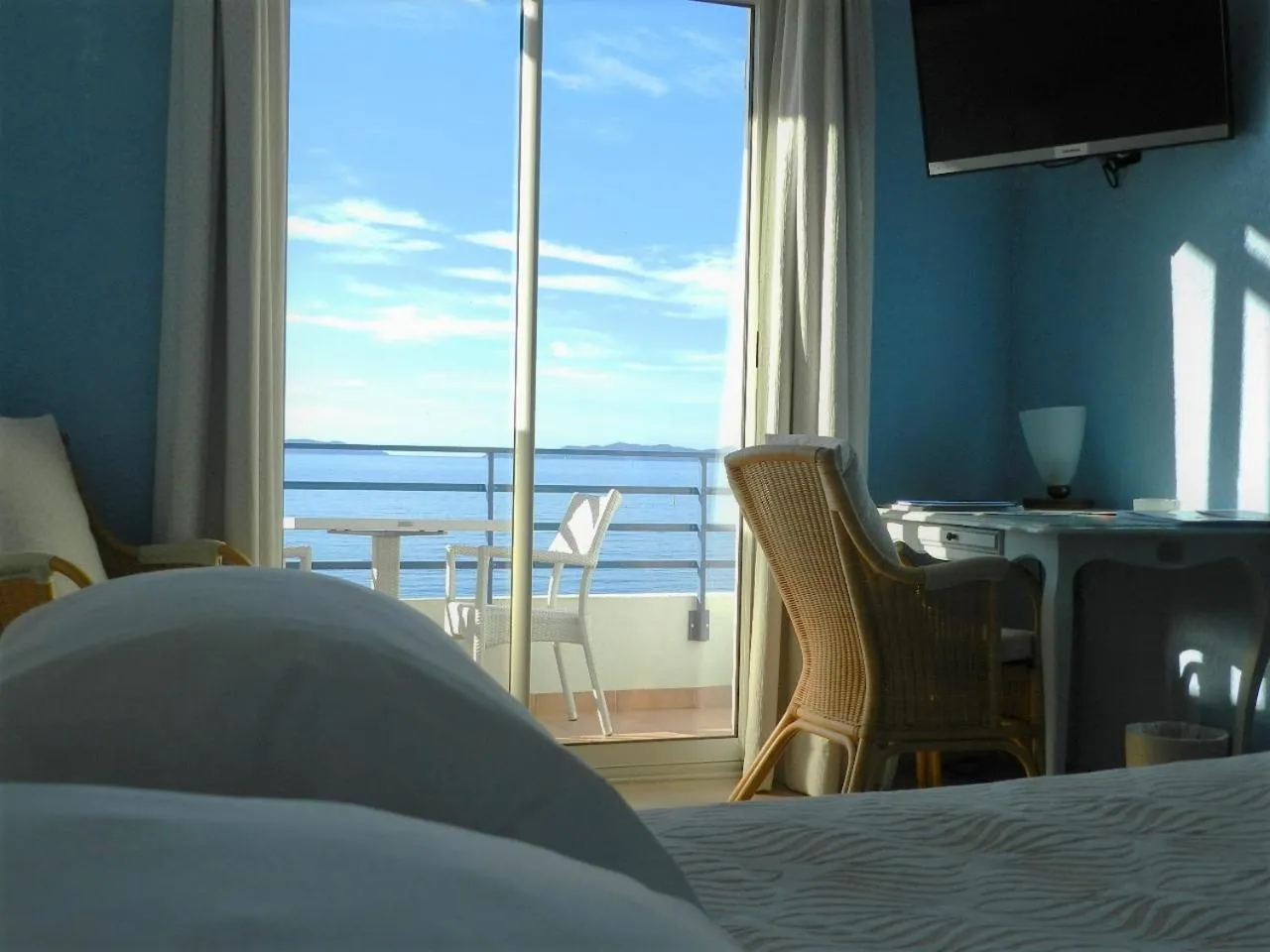 Sea view, Bed in Grand Hotel Moriaz