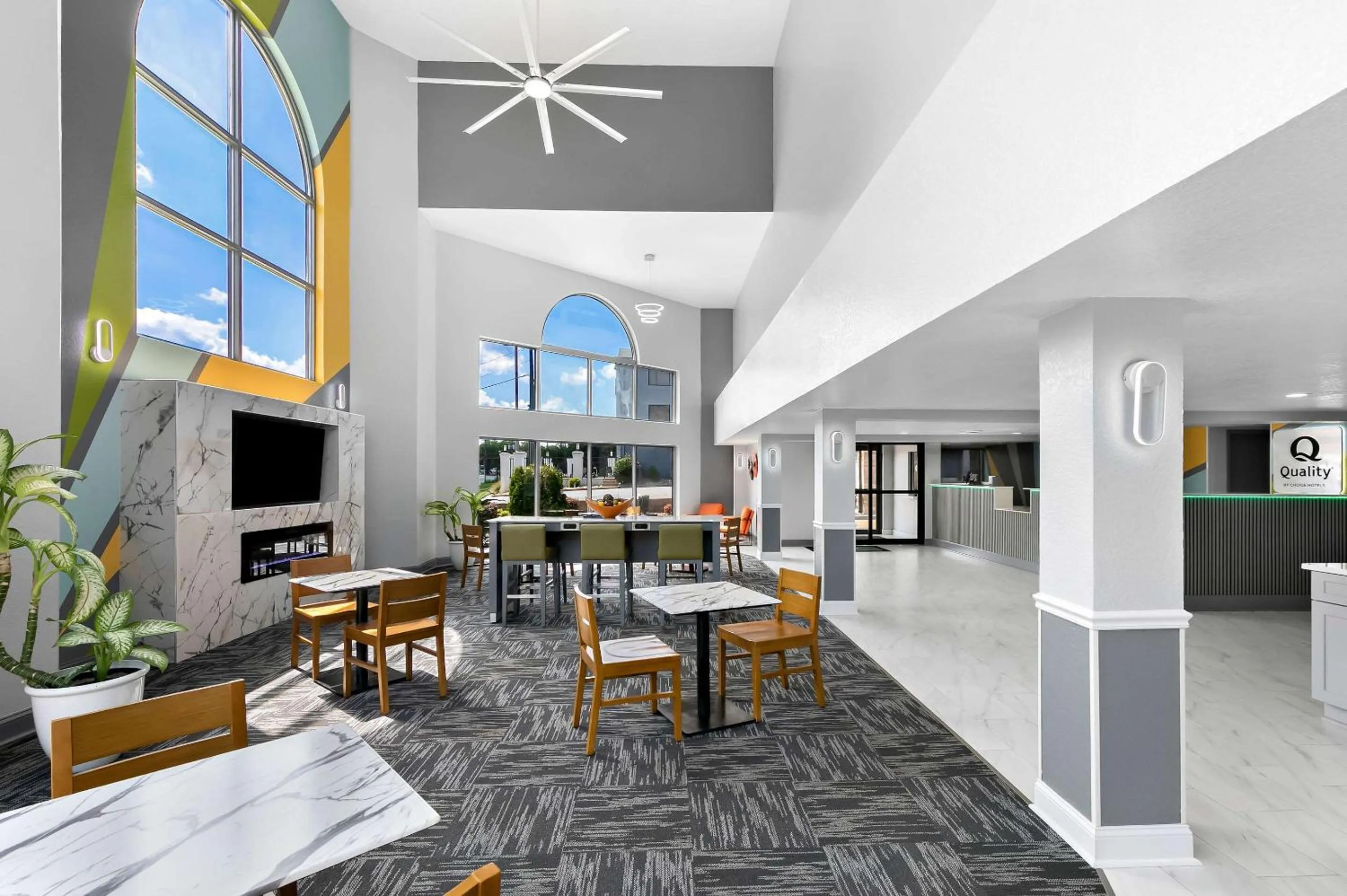 Lobby or reception in Quality Inn Commerce at I-85