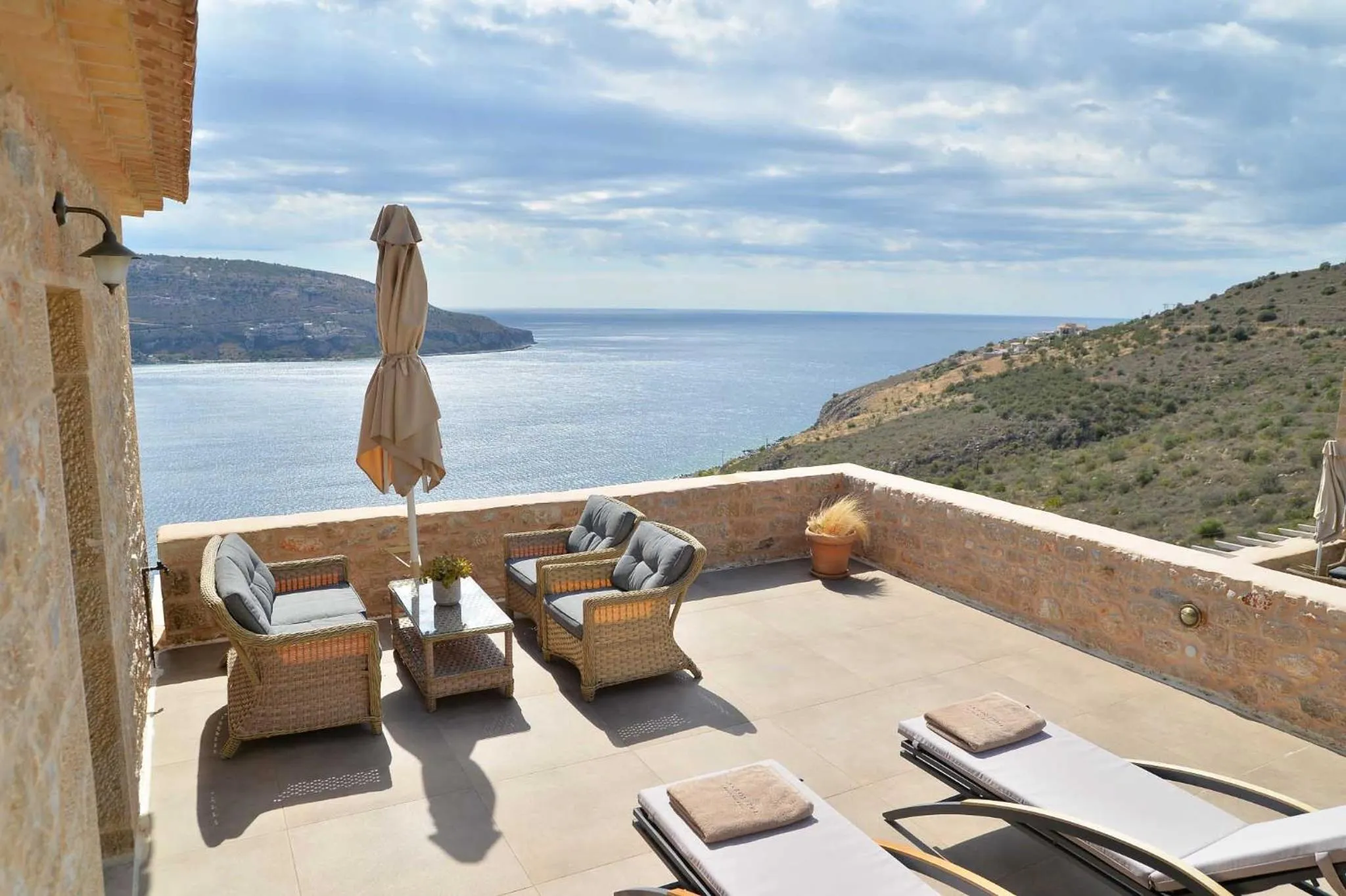 Balcony/Terrace in Akrolithi Boutique Hotel & Suites