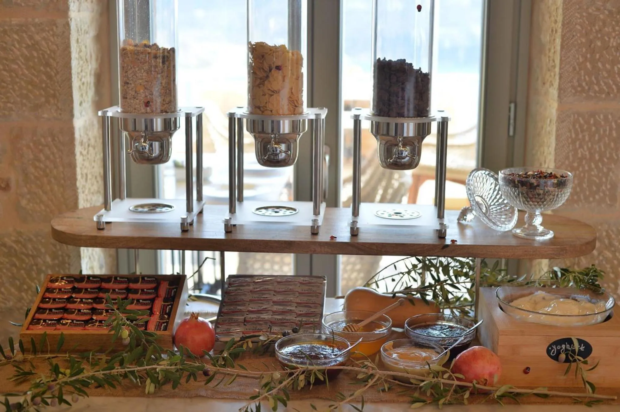 Buffet breakfast in Akrolithi Boutique Hotel & Suites