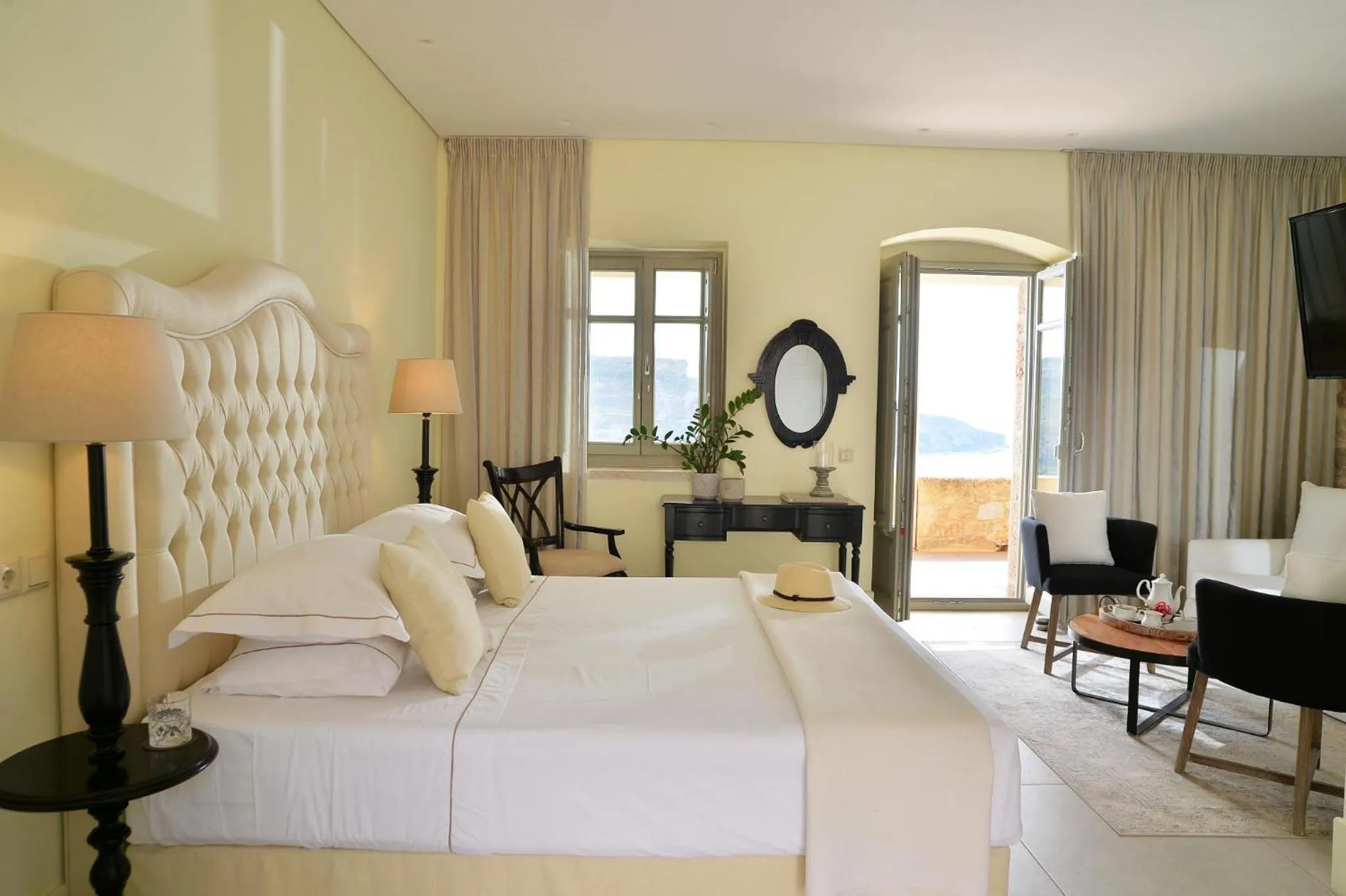 Bed in Akrolithi Boutique Hotel & Suites