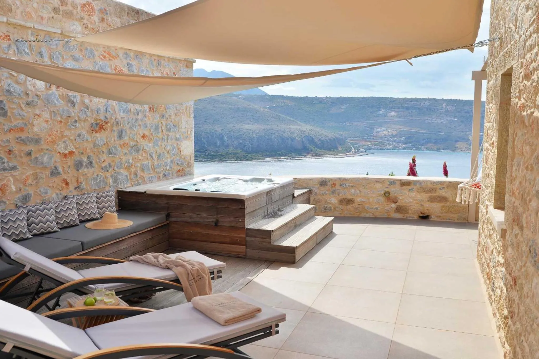 Patio in Akrolithi Boutique Hotel & Suites