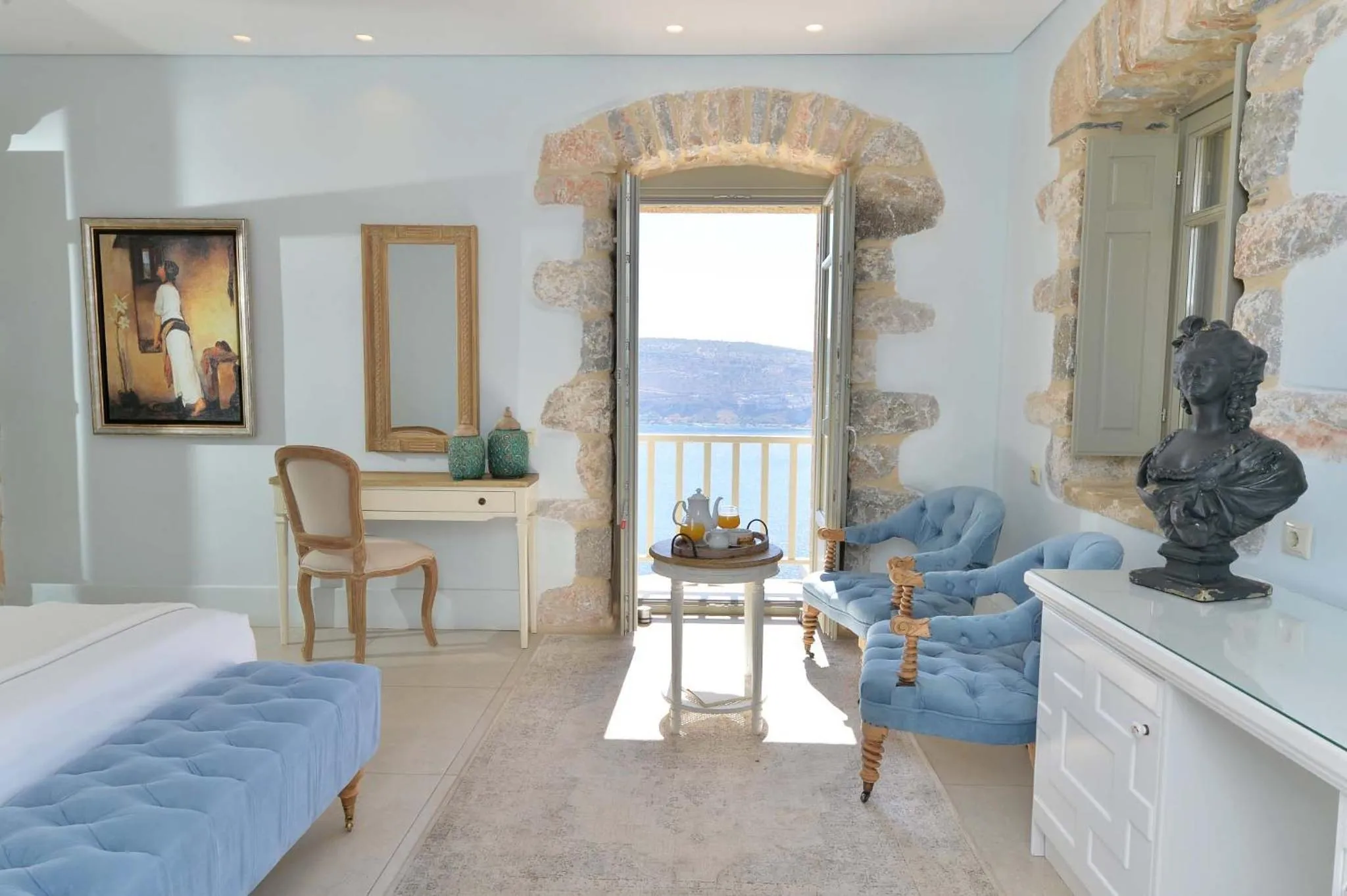 View (from property/room), Bed in Akrolithi Boutique Hotel & Suites