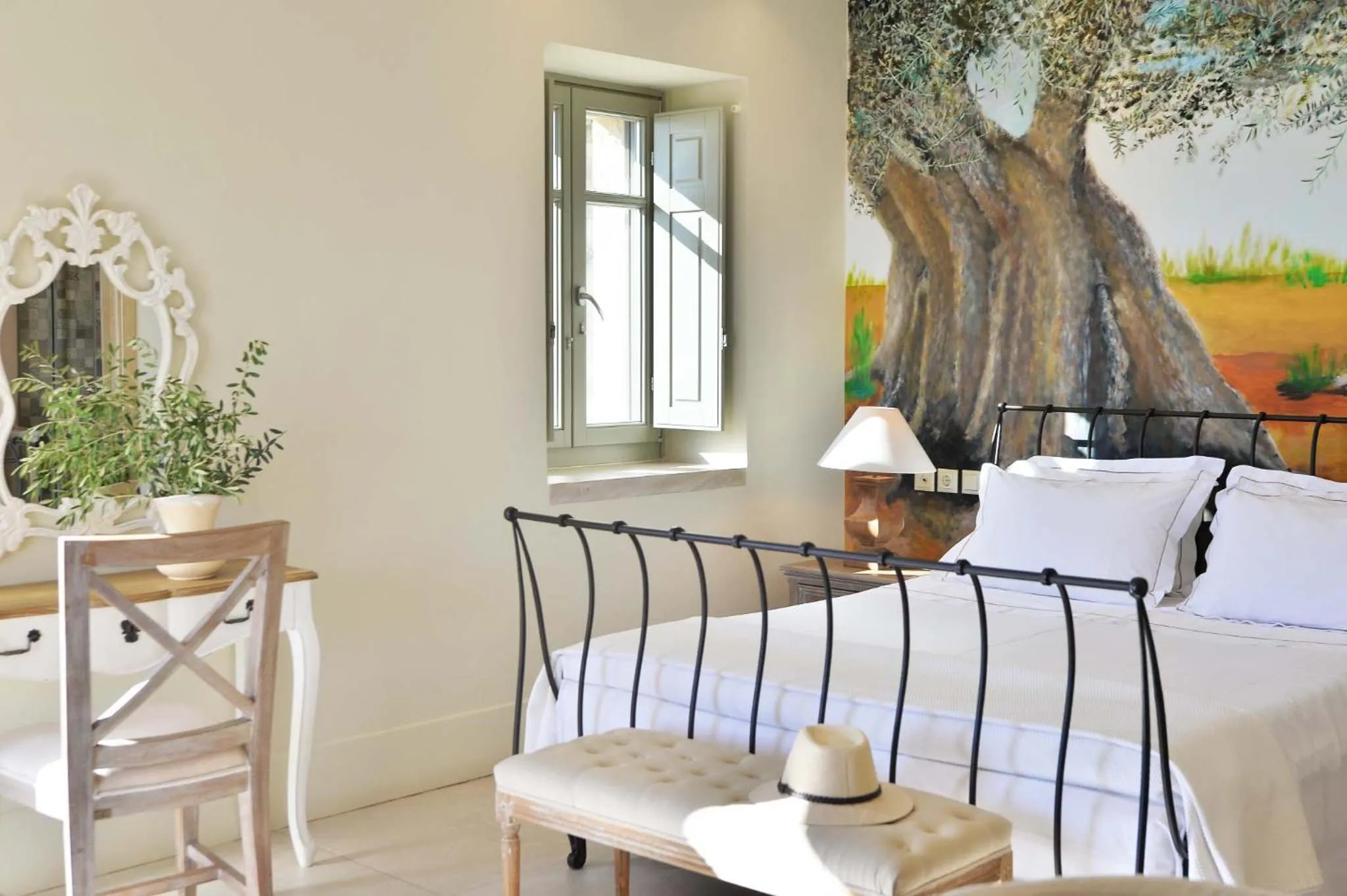 Bed in Akrolithi Boutique Hotel & Suites