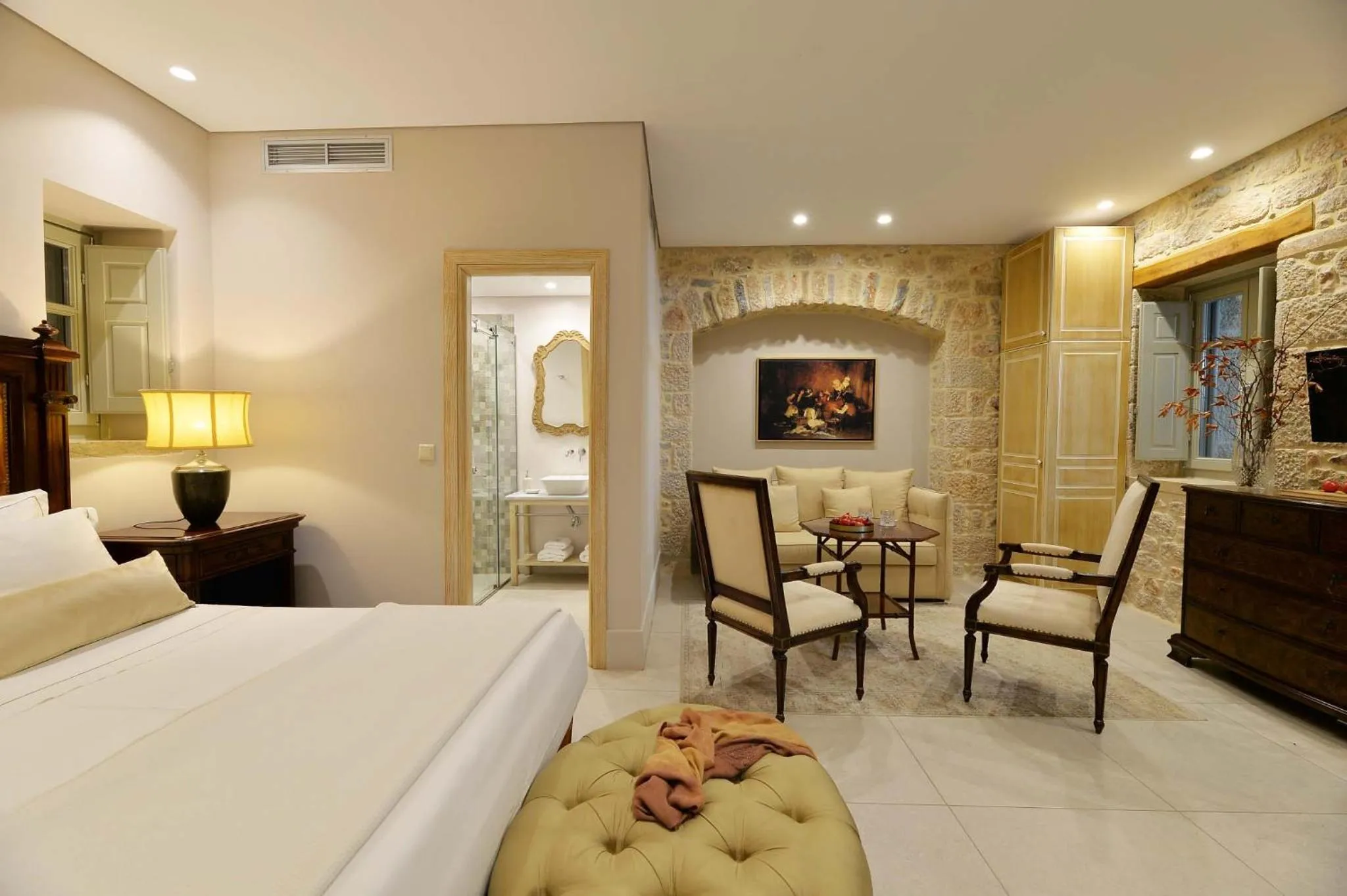 TV and multimedia, Bed in Akrolithi Boutique Hotel & Suites