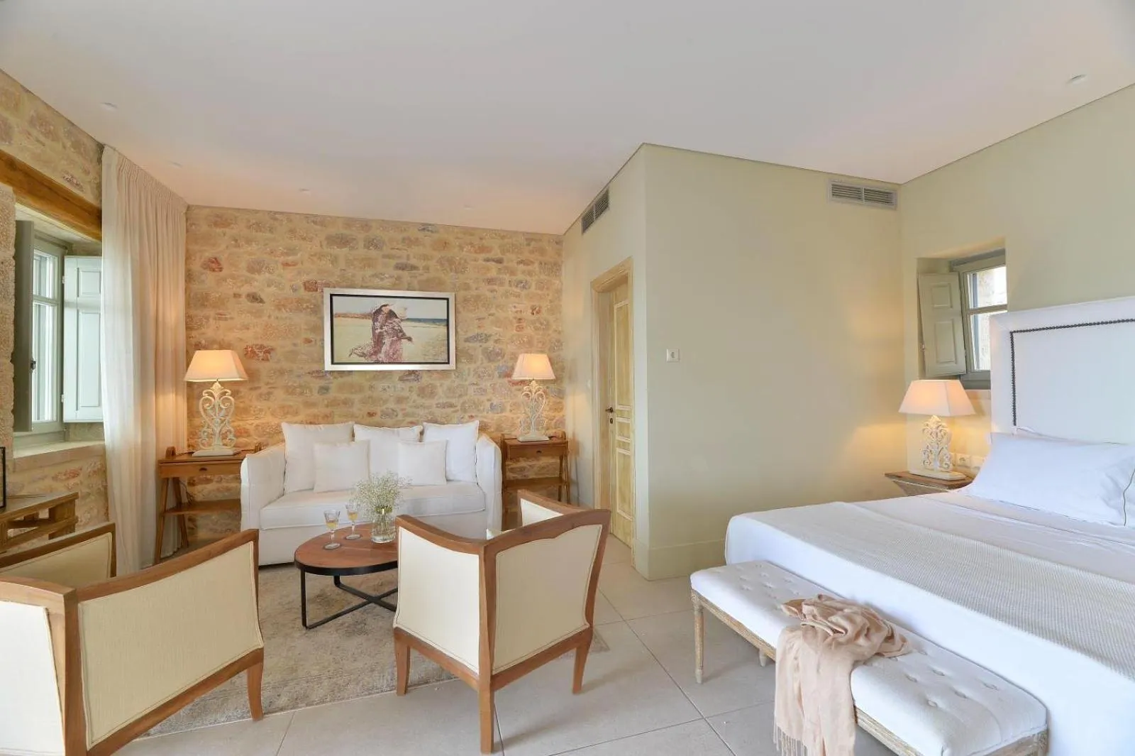 Photo of the whole room, Bed in Akrolithi Boutique Hotel & Suites