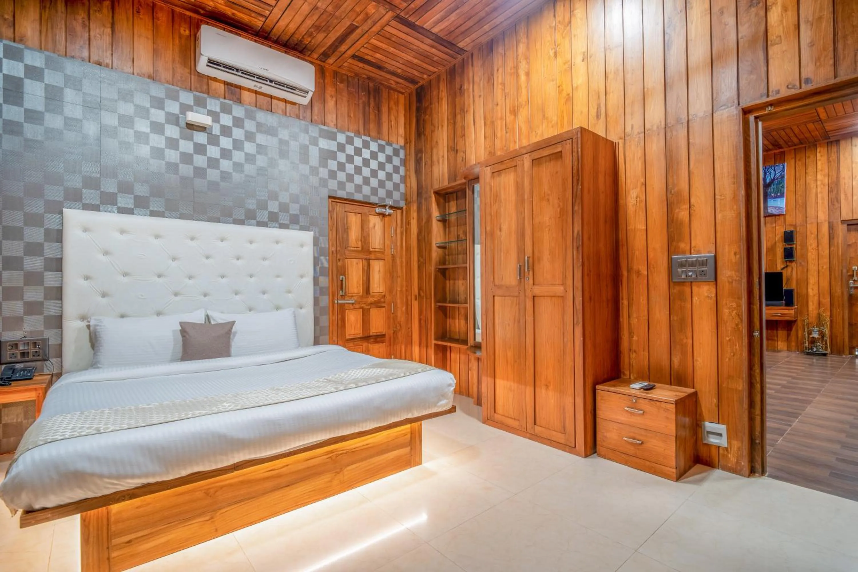 Bed in Rainforest Resort