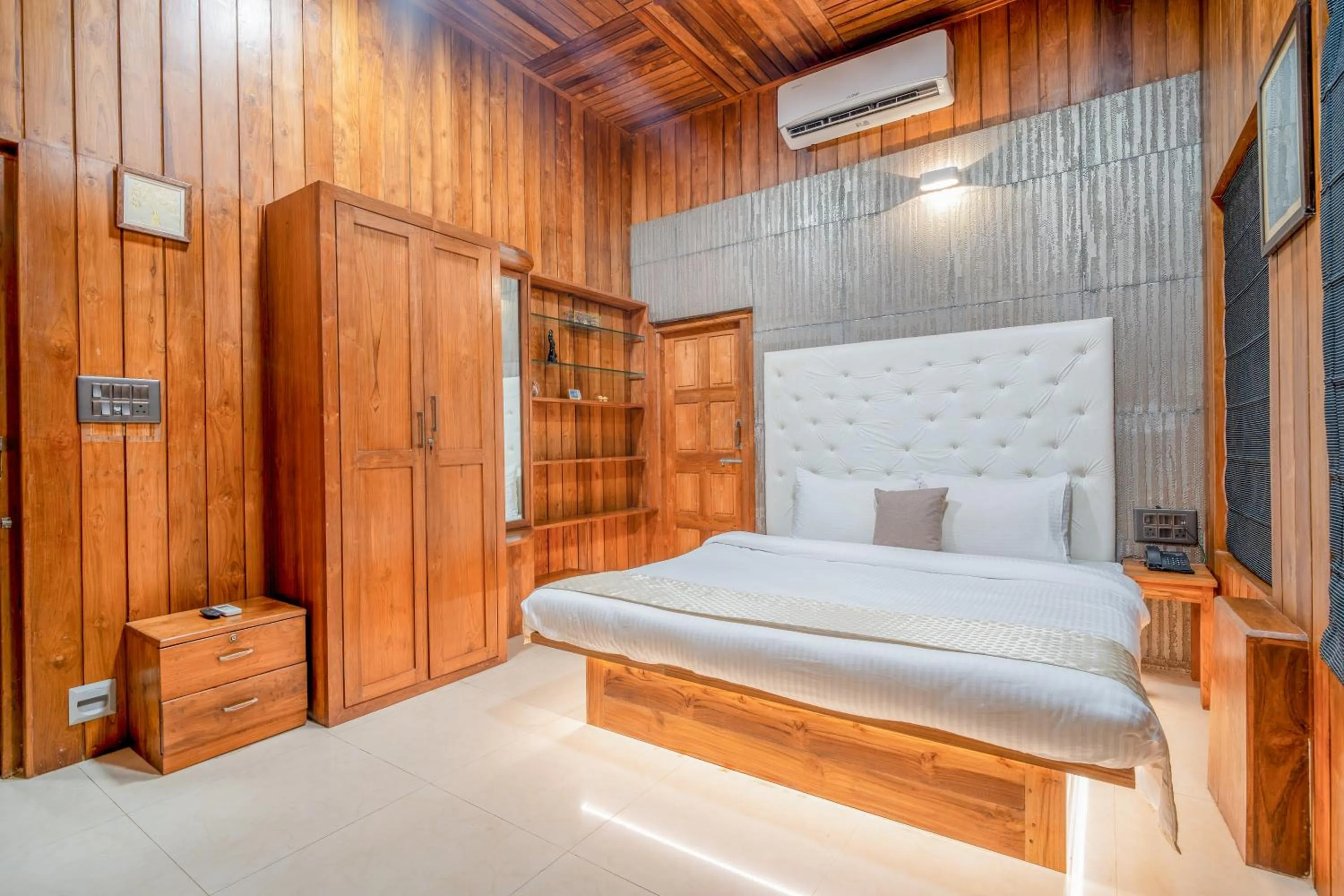 Bed in Rainforest Resort