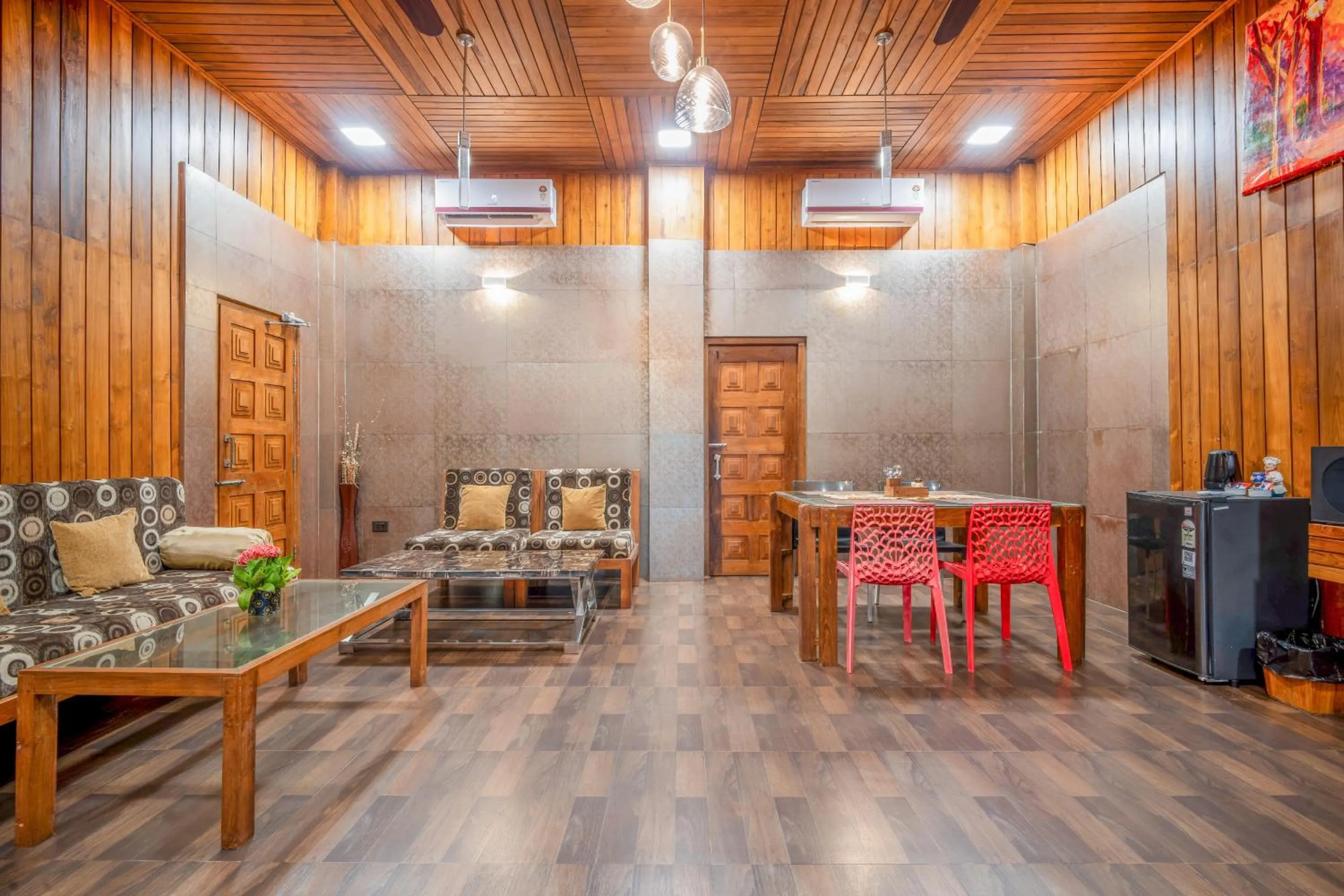 Seating area in Rainforest Resort