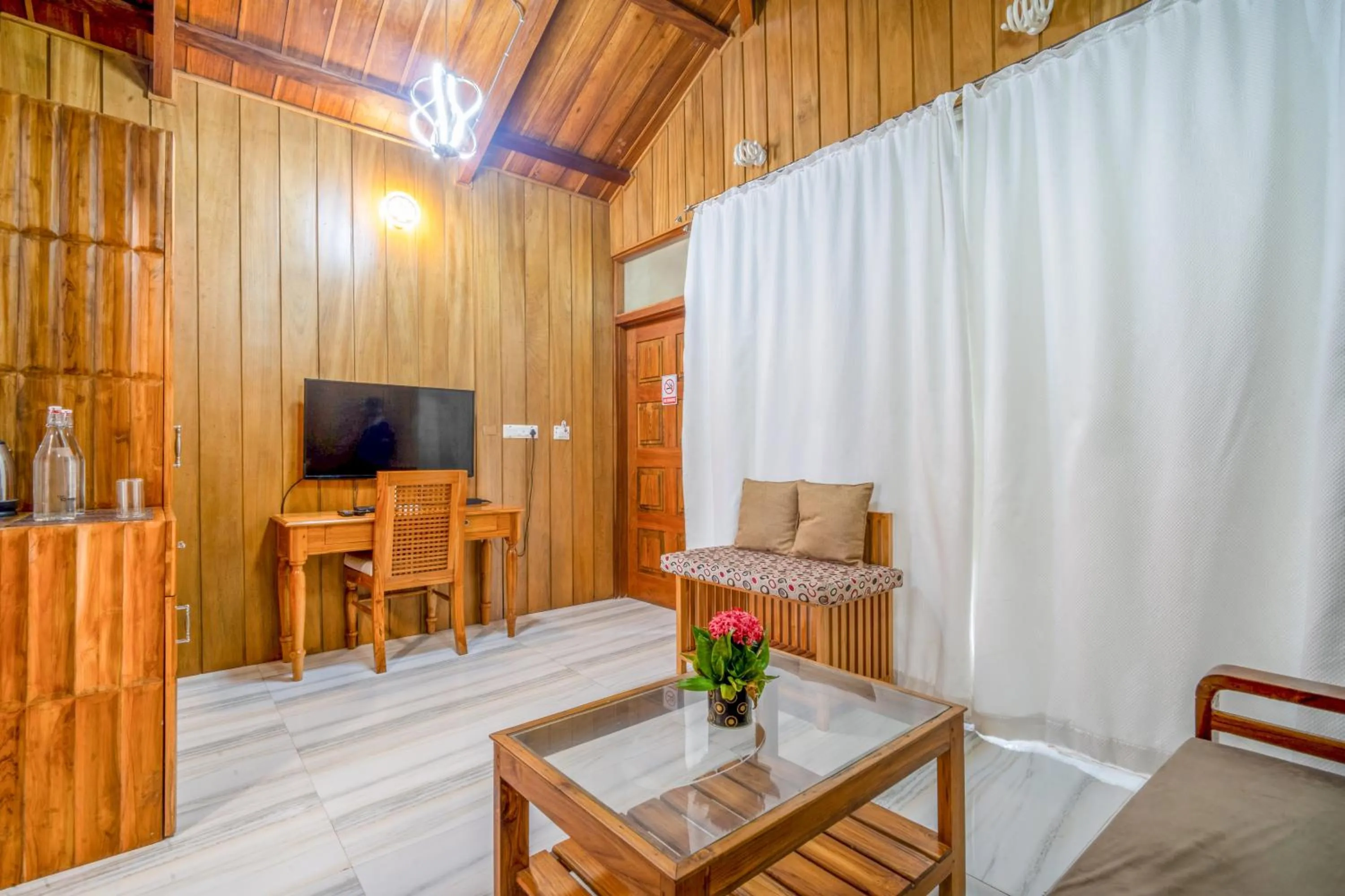 Seating area in Rainforest Resort