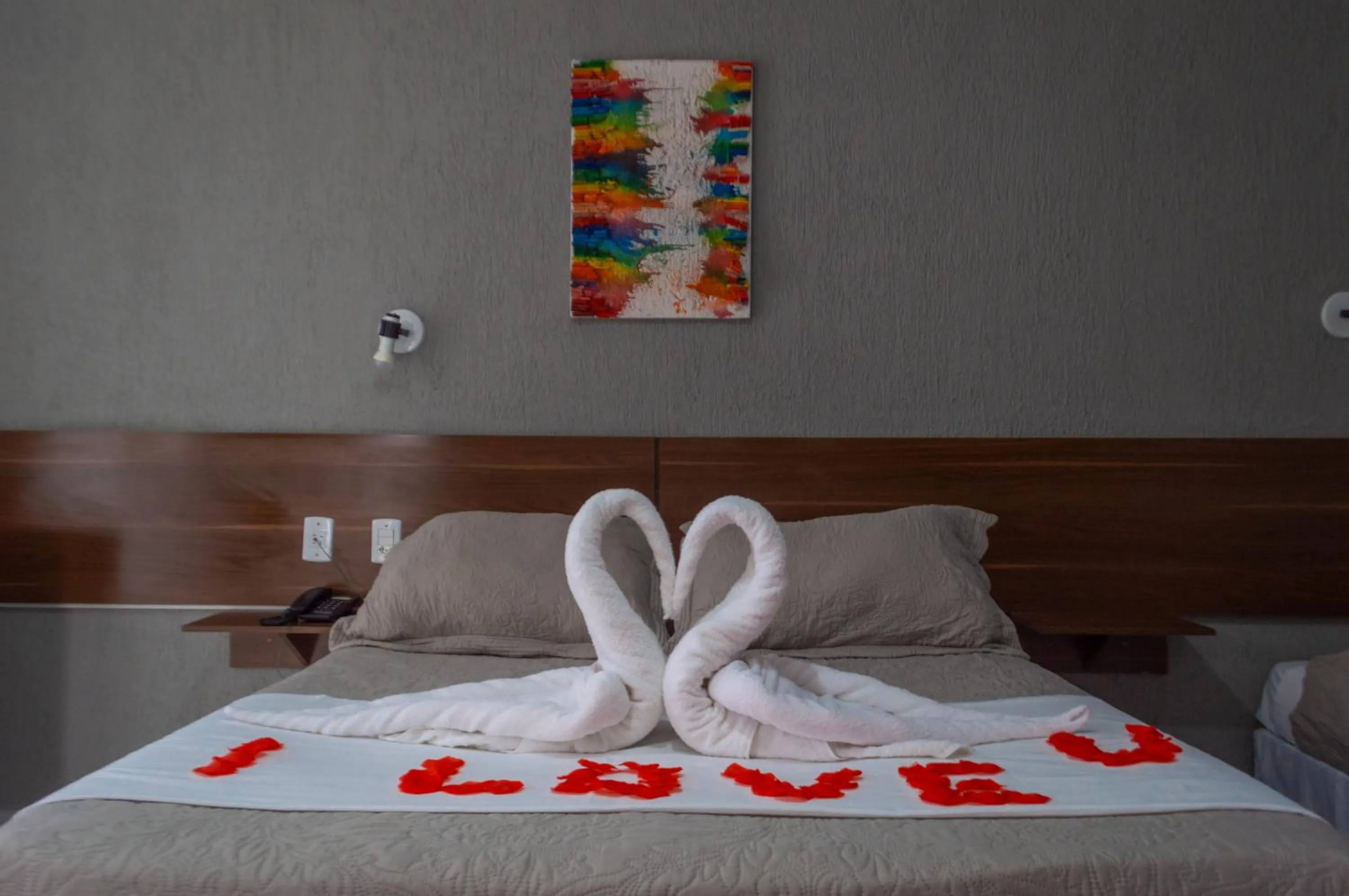 Bed in Hotel Halloween Inn Penedo