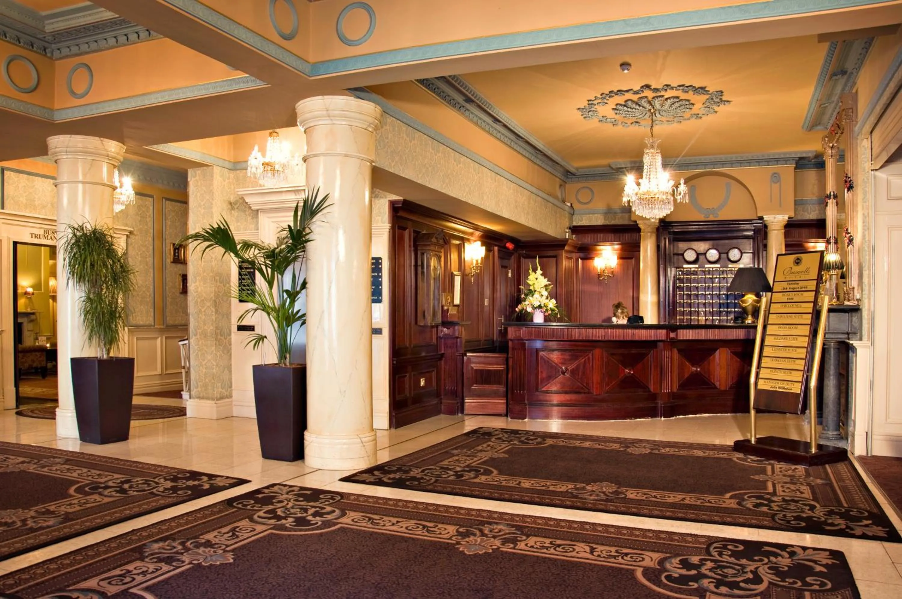 Lobby or reception in Buswells Hotel