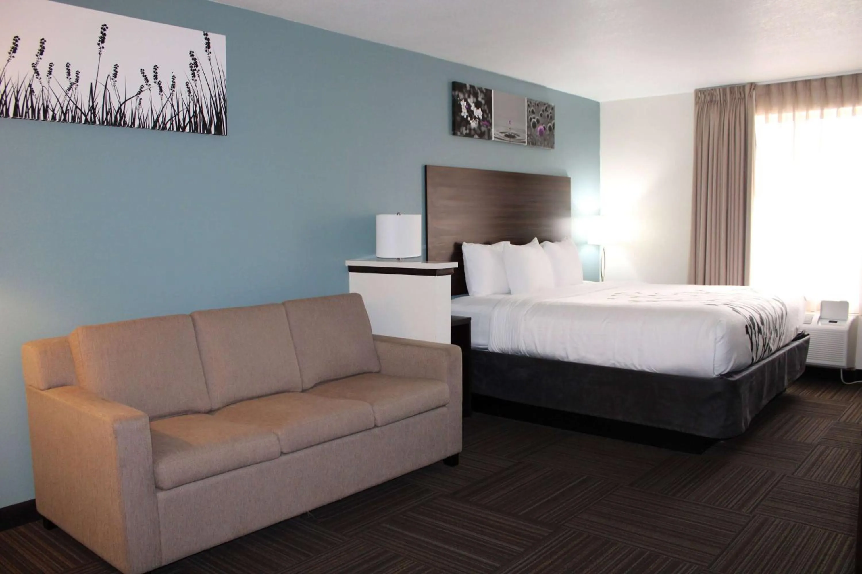 Photo of the whole room, Bed in Sleep Inn & Suites