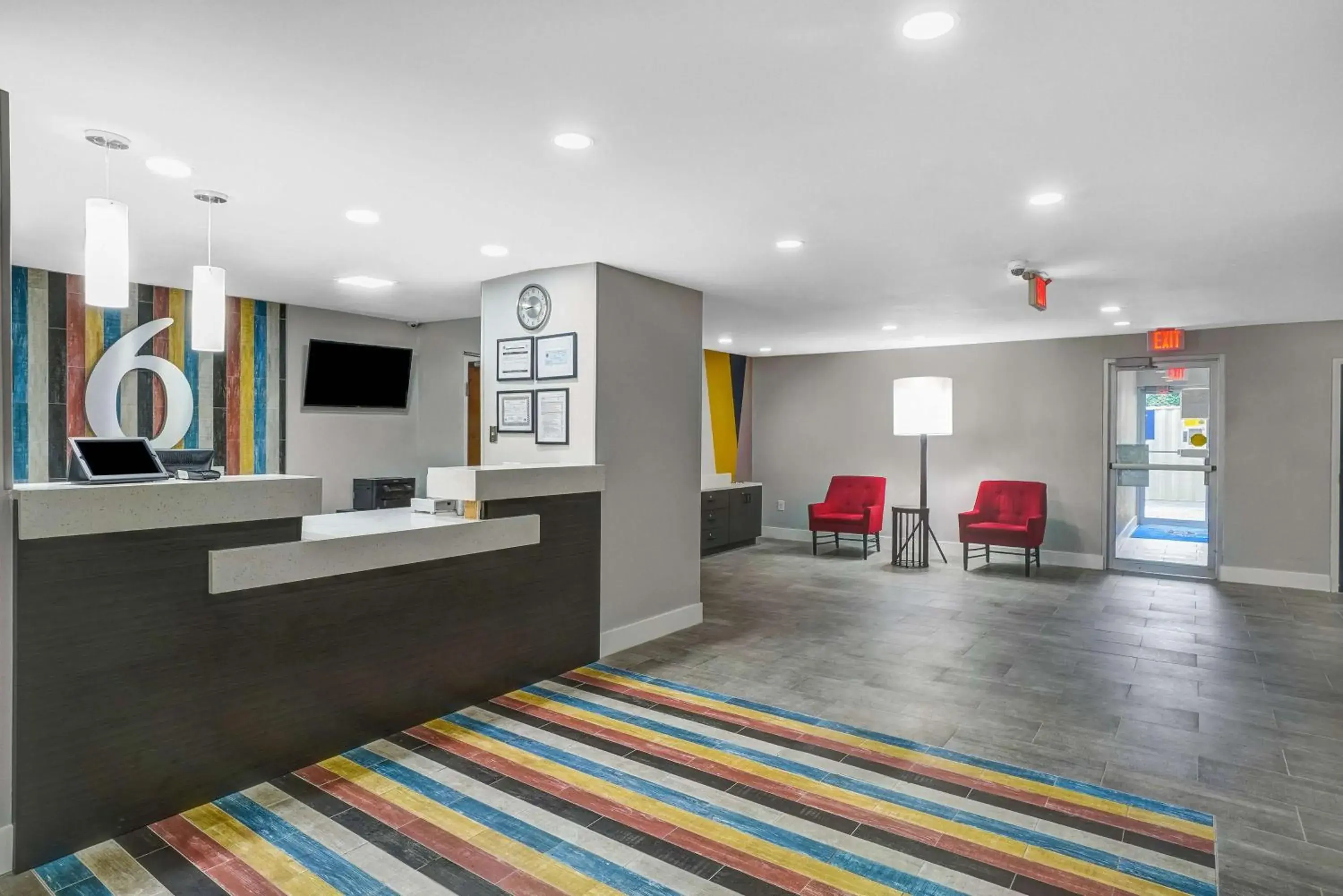 Lobby or reception in Studio 6 Duluth GA Near Gas South District Lobby or reception in Studio 6 Duluth GA Near Gas South District