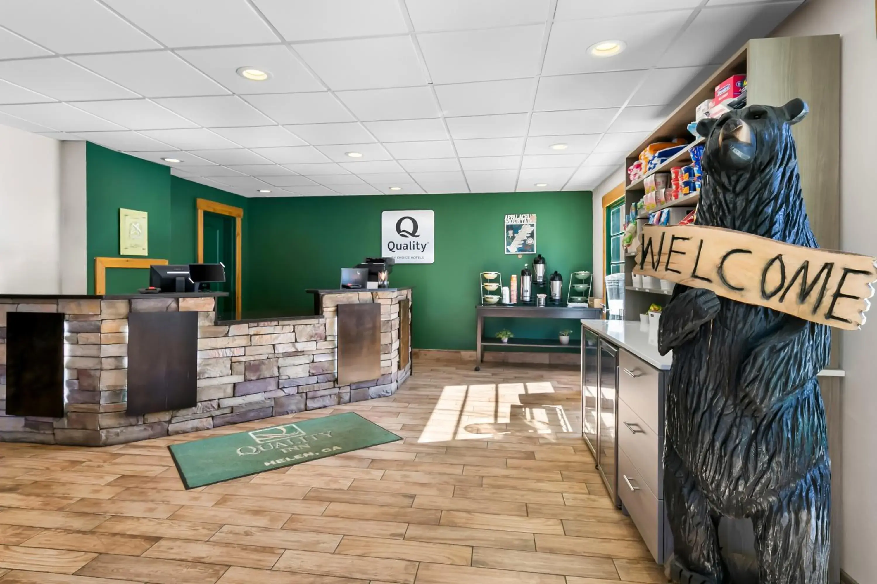 Lobby or reception in Quality Inn Downtown Helen Lobby or reception in Quality Inn Downtown Helen