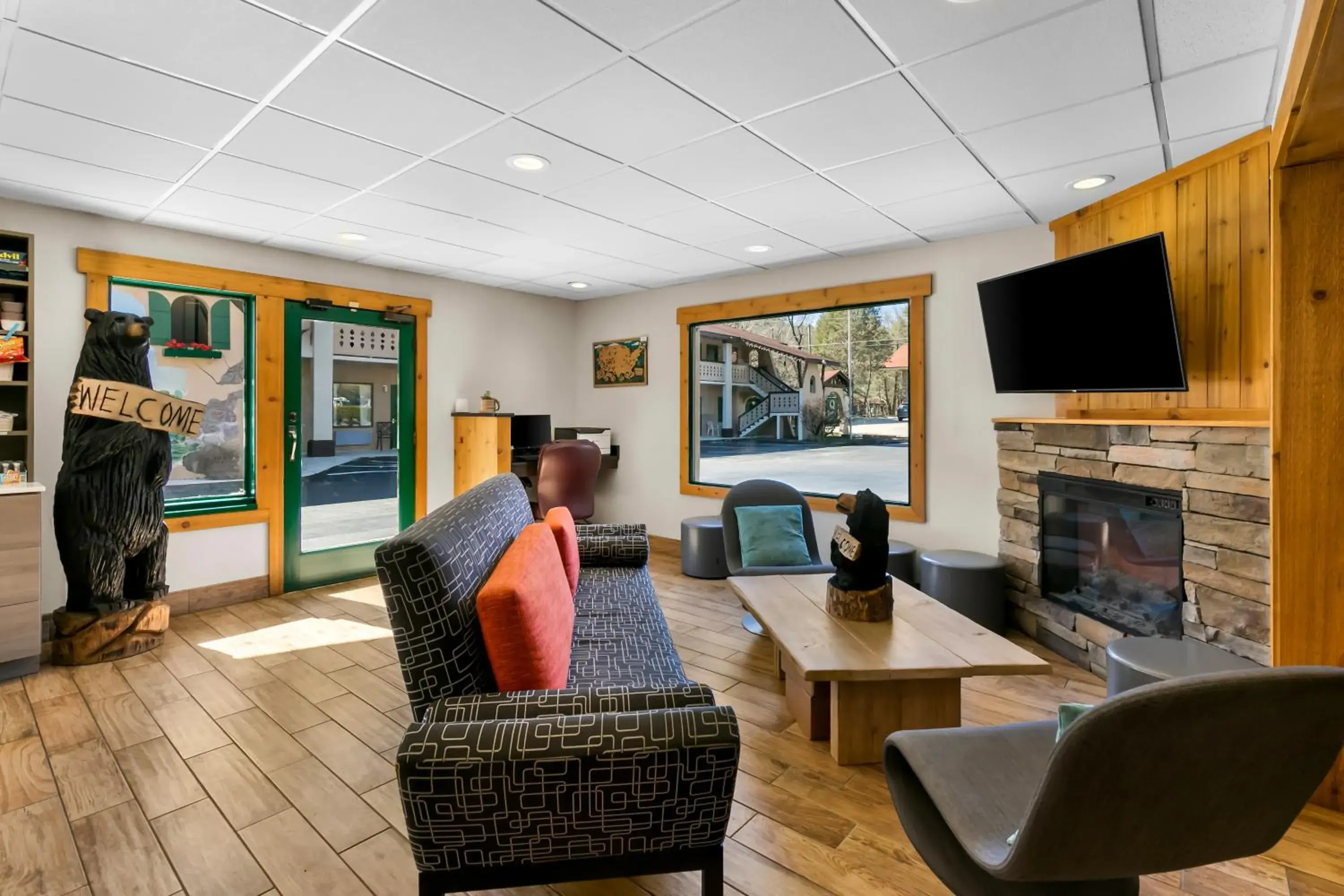 Lobby or reception in Quality Inn Downtown Helen Lobby or reception in Quality Inn Downtown Helen