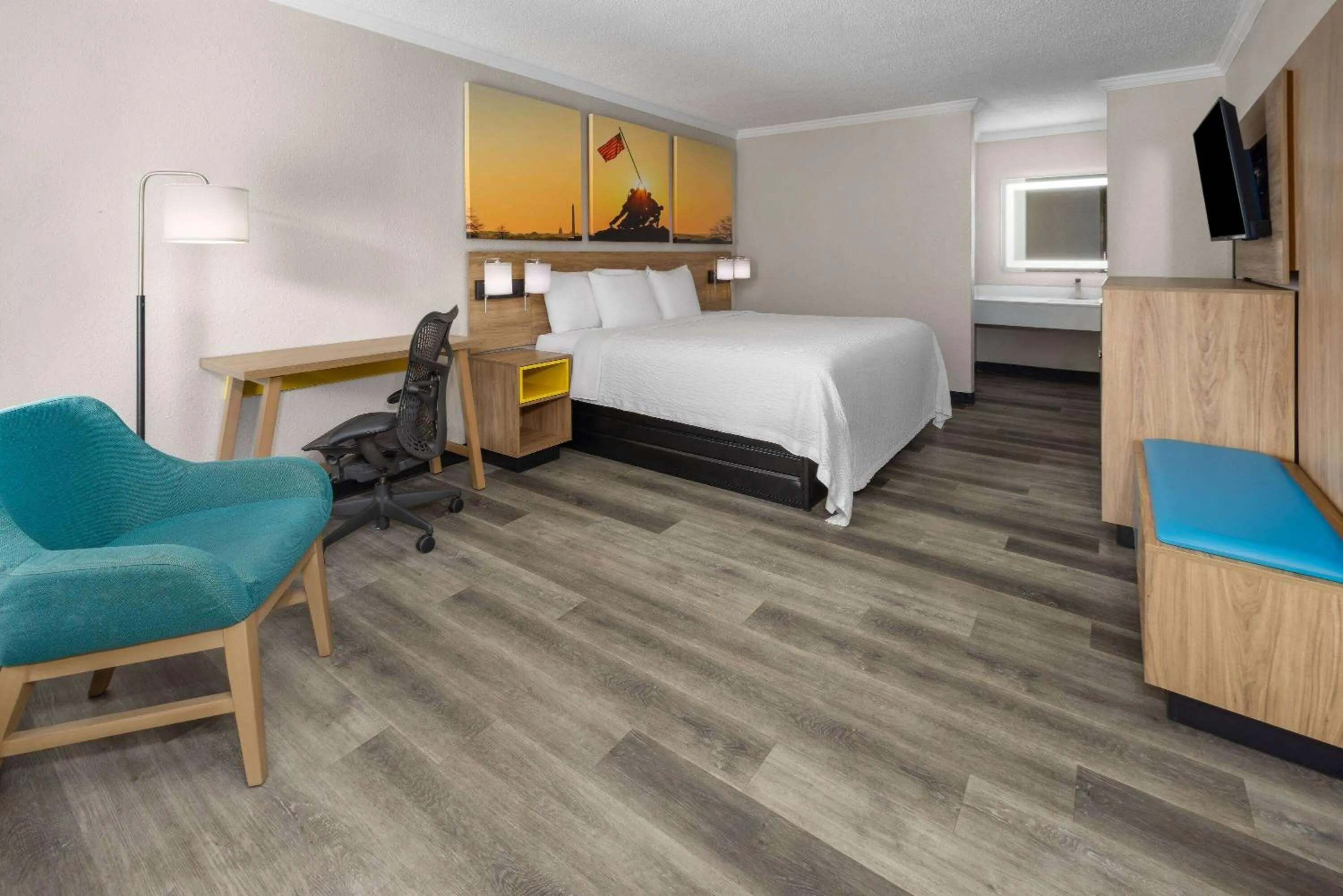 Photo of the whole room, Bed in Days Inn by Wyndham Hinesville Near Fort Stewart, Newly Renovated, Free Hot Breakfast, Restaurant and Bar