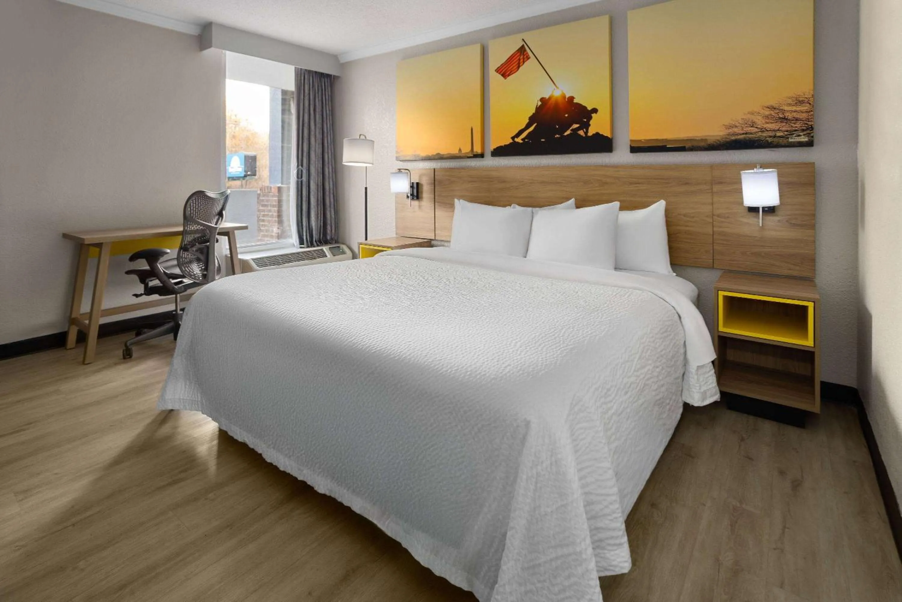 Photo of the whole room, Bed in Days Inn by Wyndham Hinesville Near Fort Stewart, Newly Renovated, Free Hot Breakfast, Restaurant and Bar