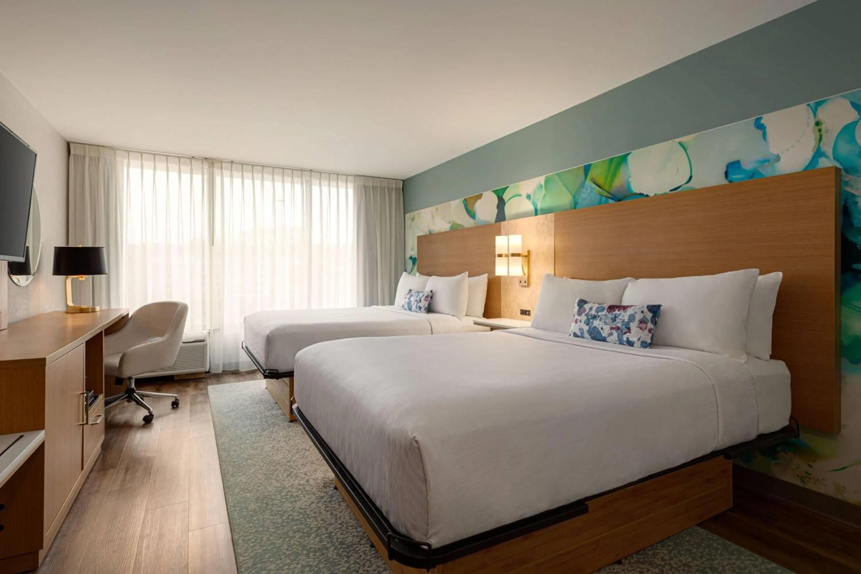 Photo of the whole room, Bed in Wyndham Garden Atlanta Airport
