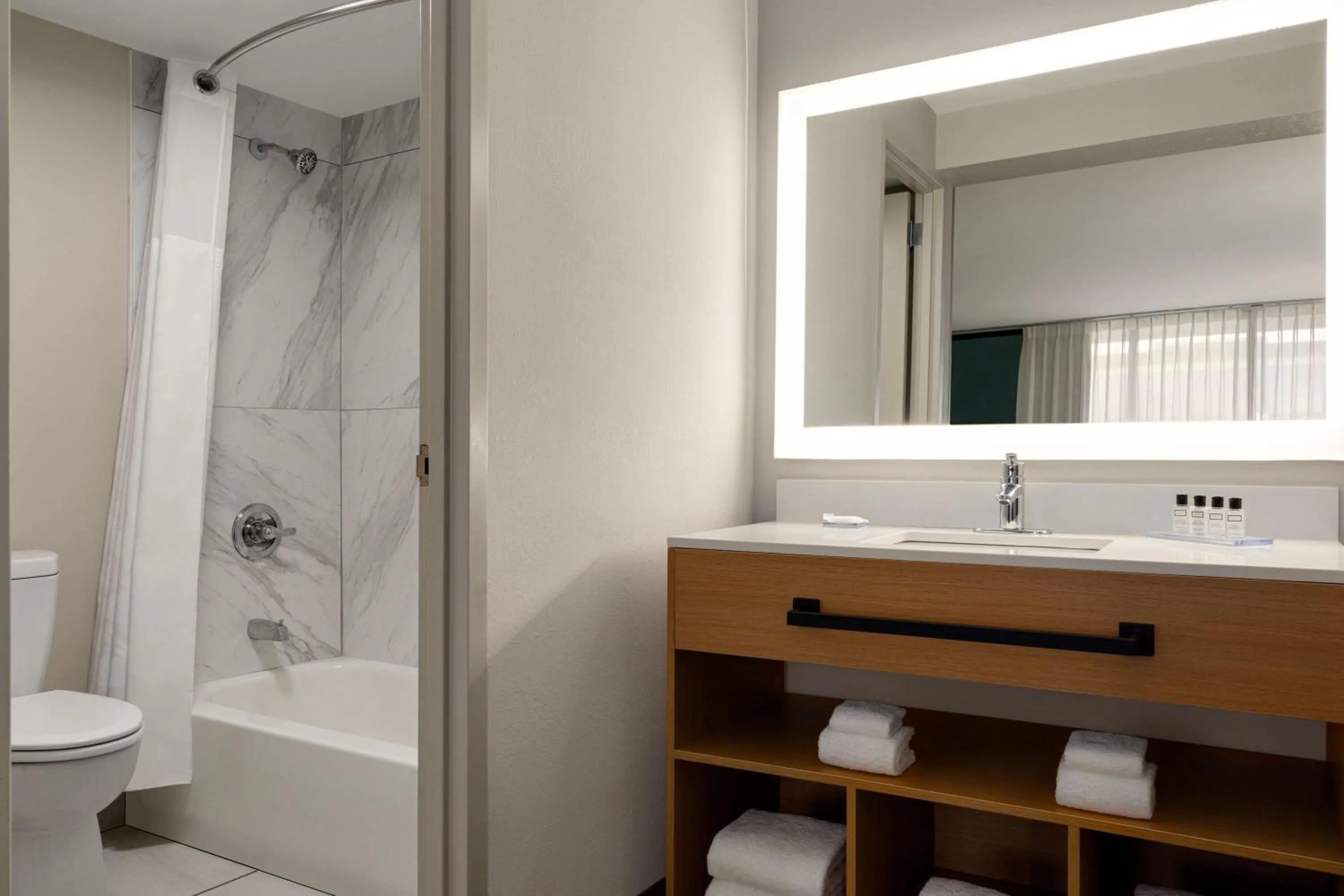 Bathroom in Wyndham Garden Atlanta Airport