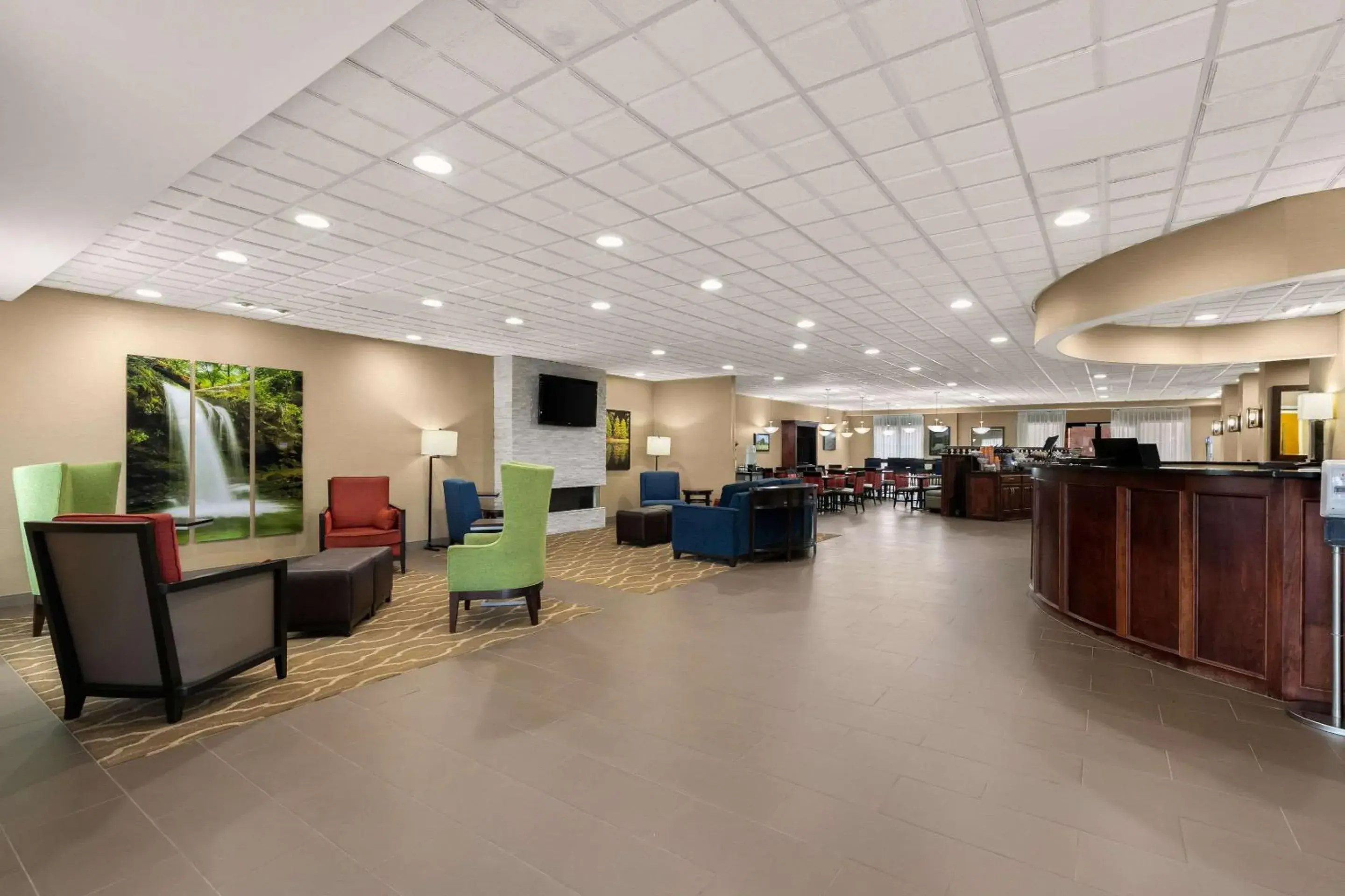 Lobby or reception in Comfort Suites Commerce Lobby or reception in Comfort Suites Commerce