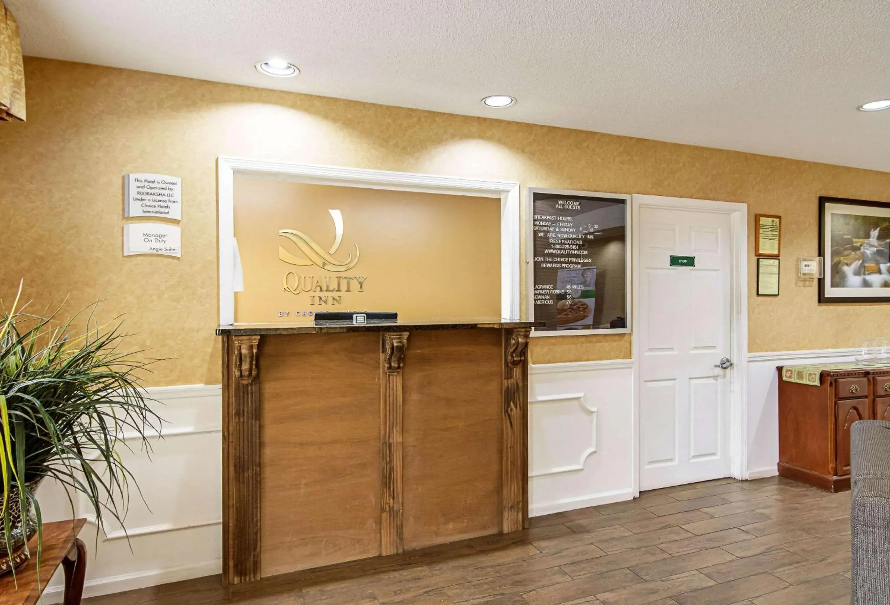 Lobby or reception in Quality Inn Thomaston Lobby or reception in Quality Inn Thomaston
