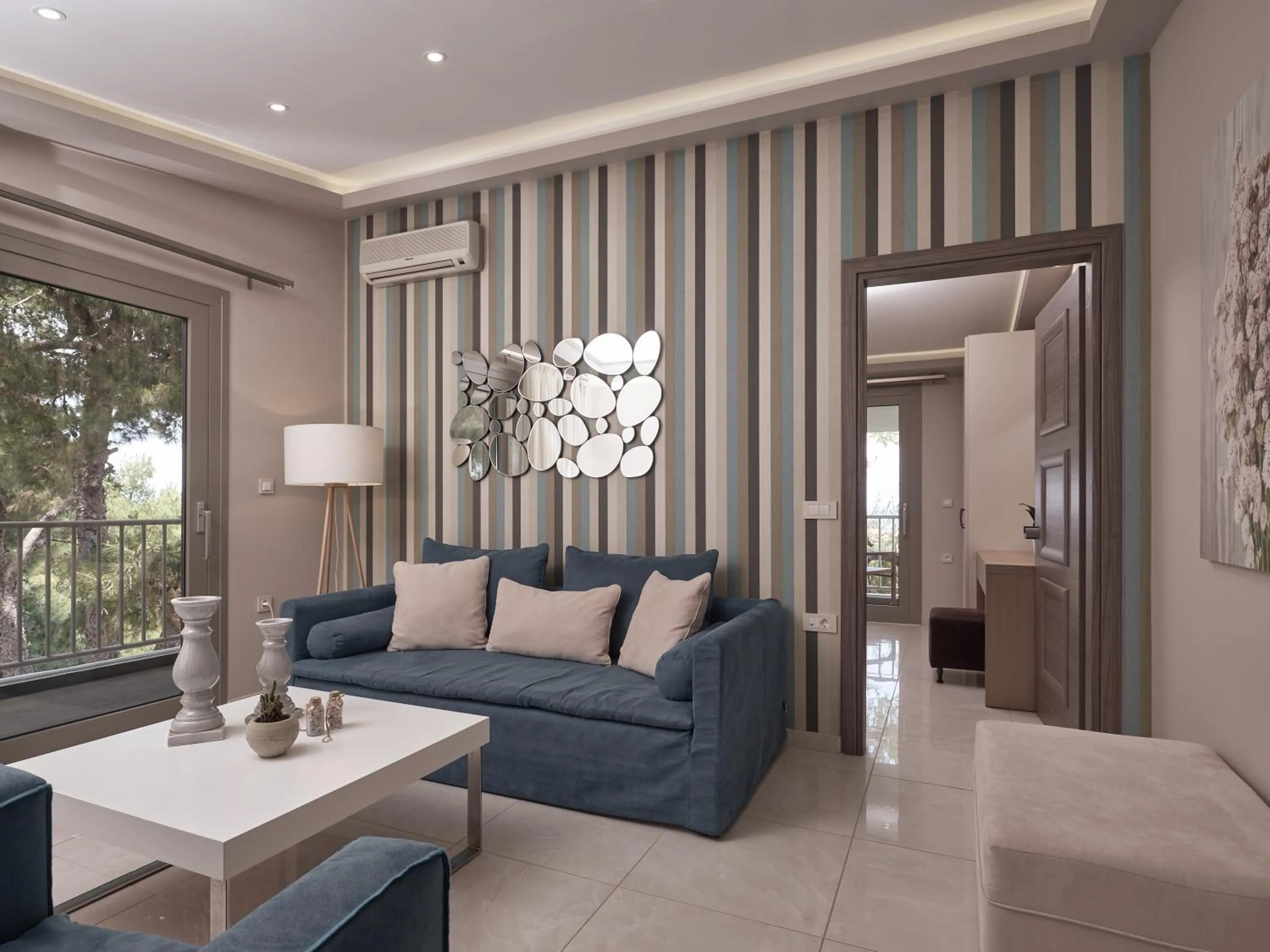 Living room in Koukounaria Hotel & Suites