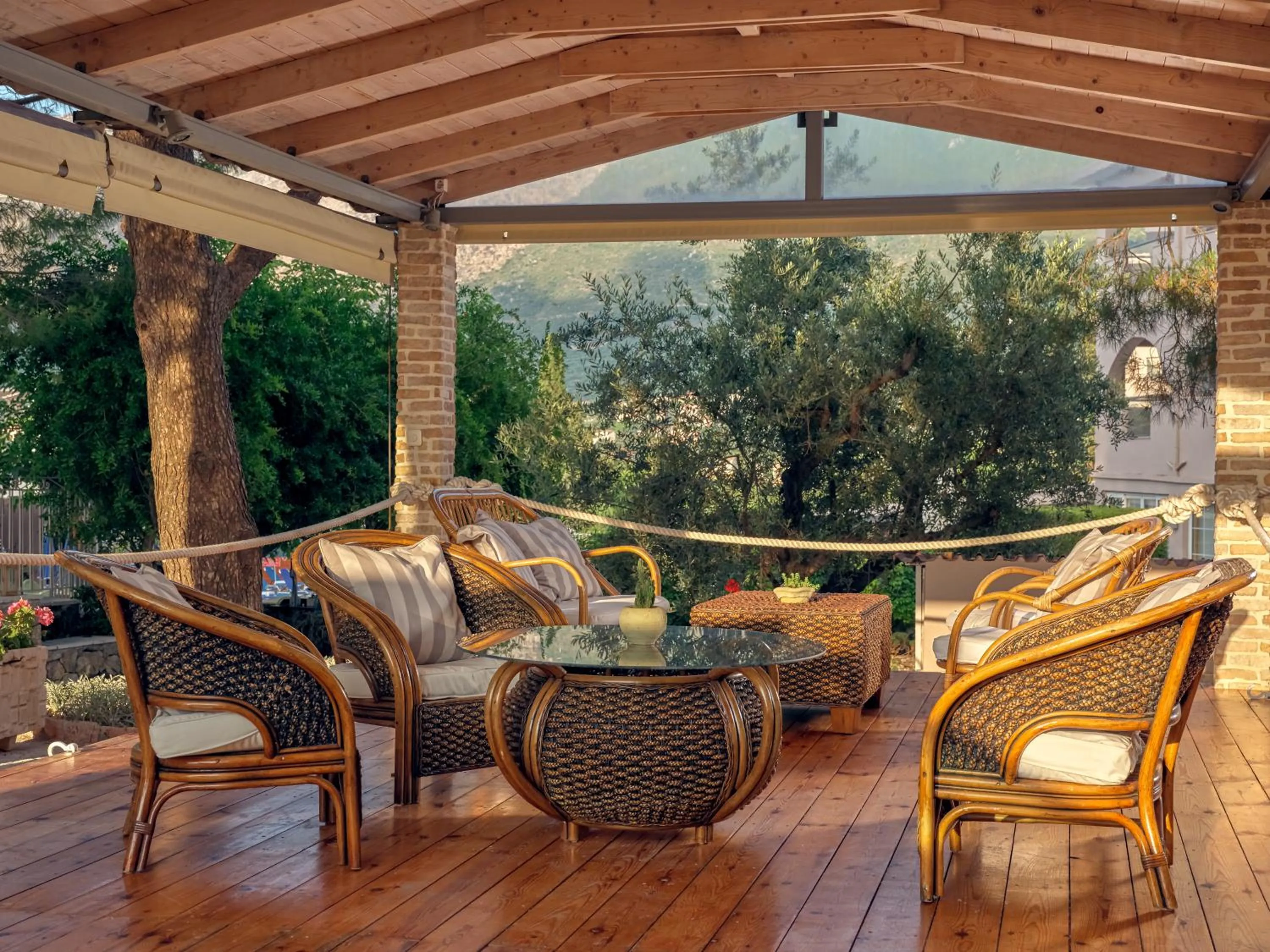 Patio in Koukounaria Hotel & Suites