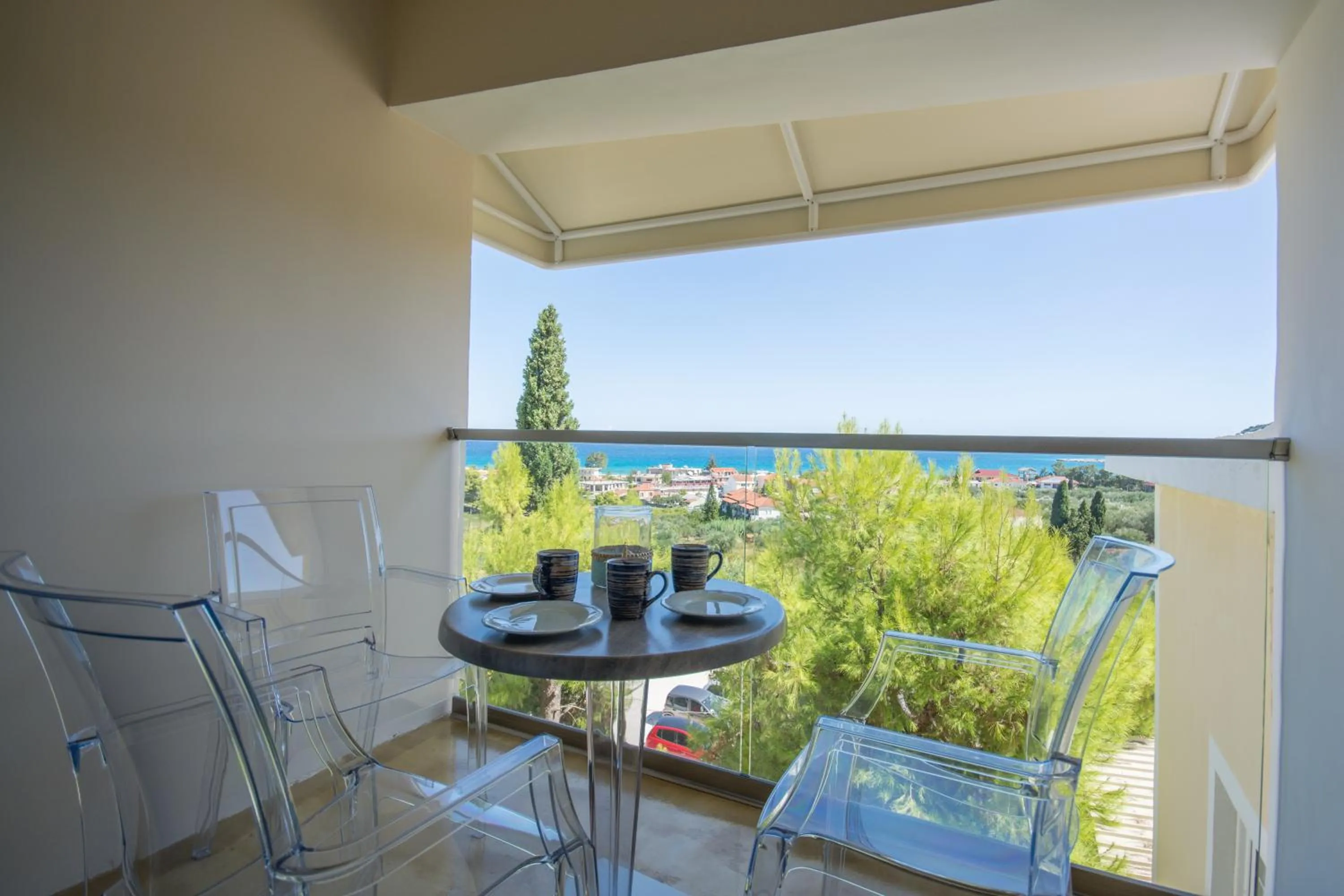 Balcony/Terrace in Koukounaria Hotel & Suites