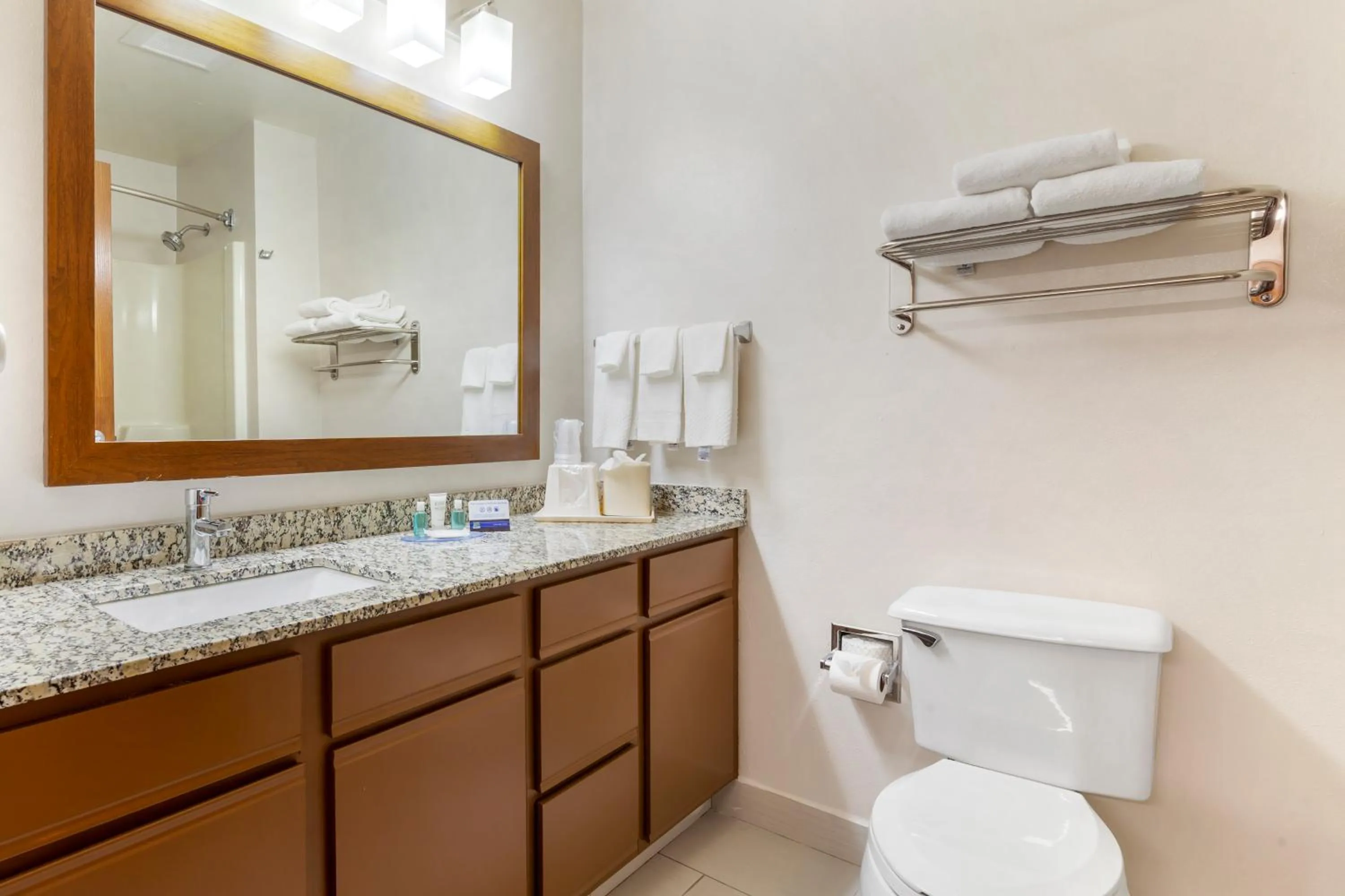 Bathroom in MainStay Suites Dubuque at Hwy 20