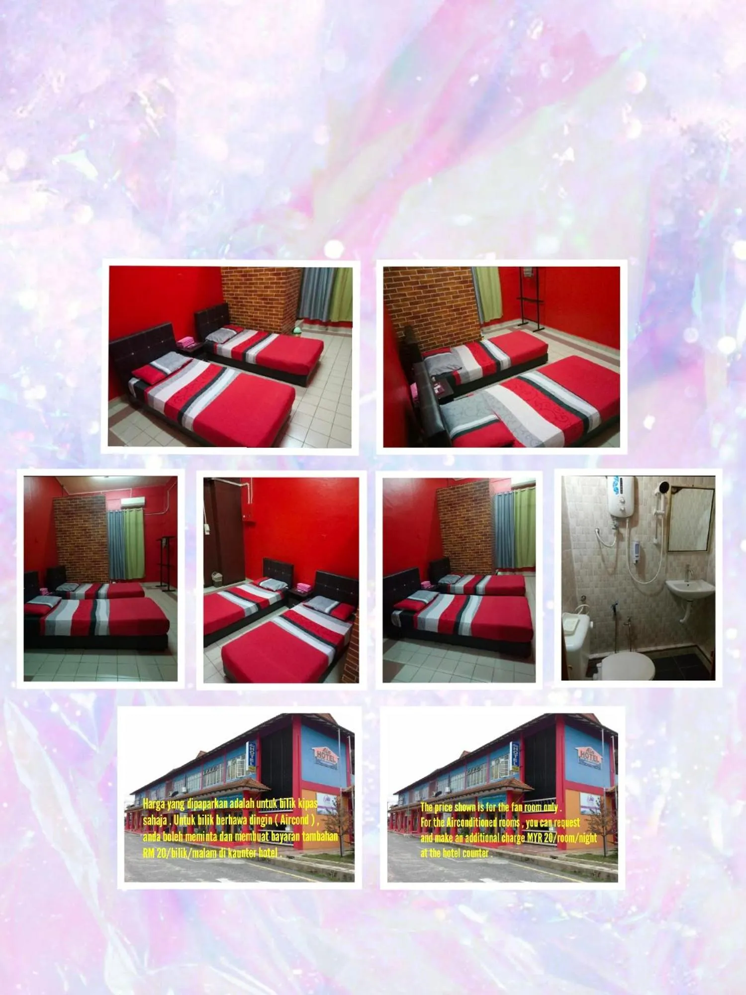 Standard Twin Room in KUALA BESUT JETTY BUDGET HOTEL AIN - In front of Kuala Besut Jetty
