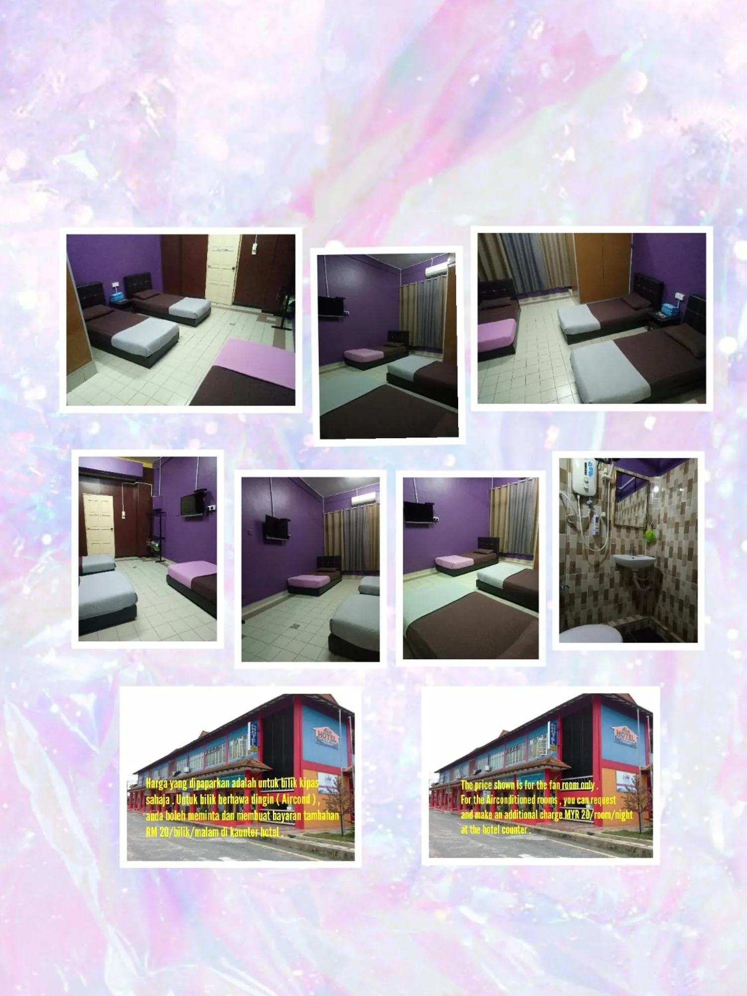 Triple Room in KUALA BESUT JETTY BUDGET HOTEL AIN - In front of Kuala Besut Jetty