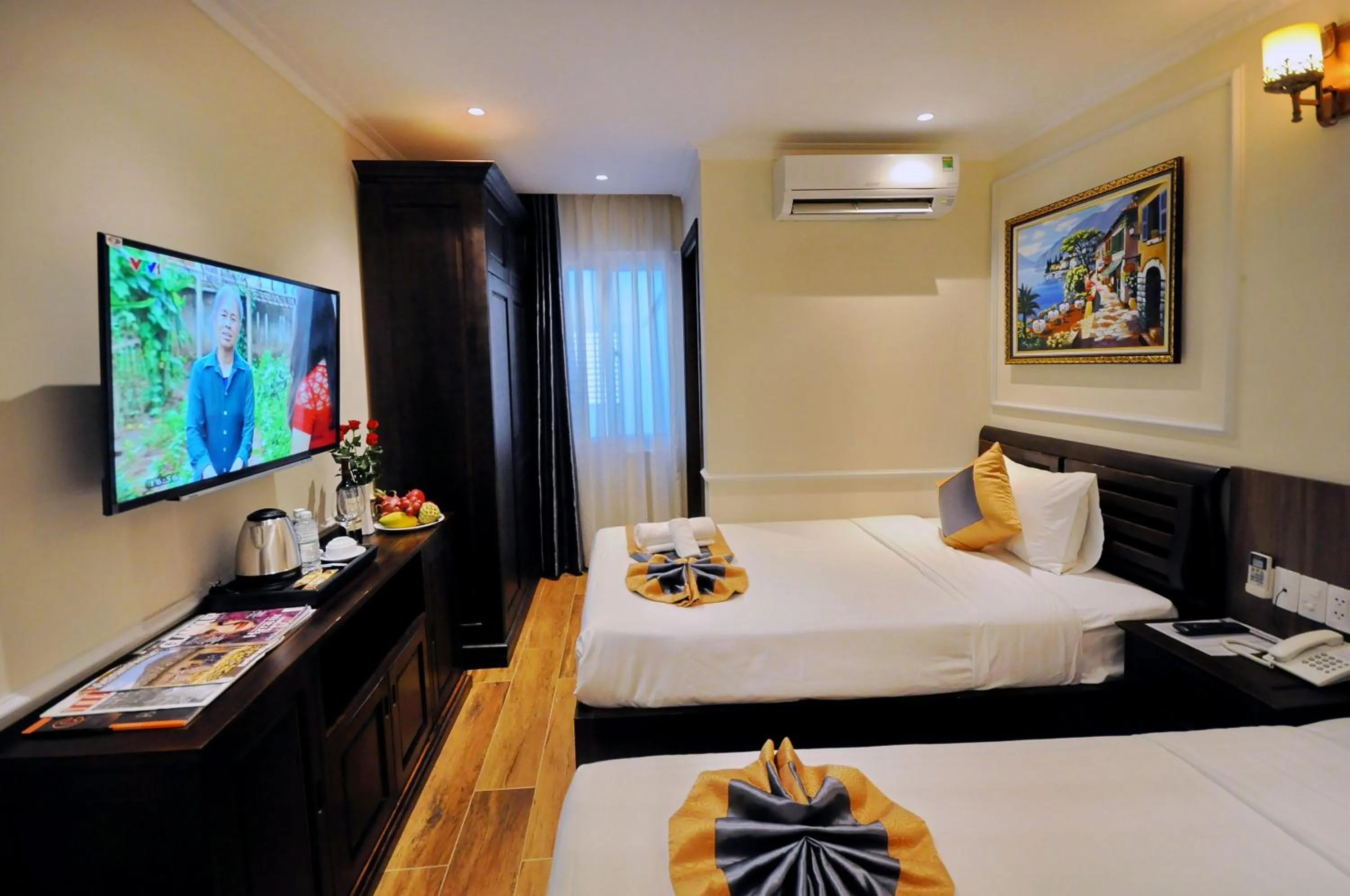 TV and multimedia, Bed in Apollo Hotel Nha Trang Beach