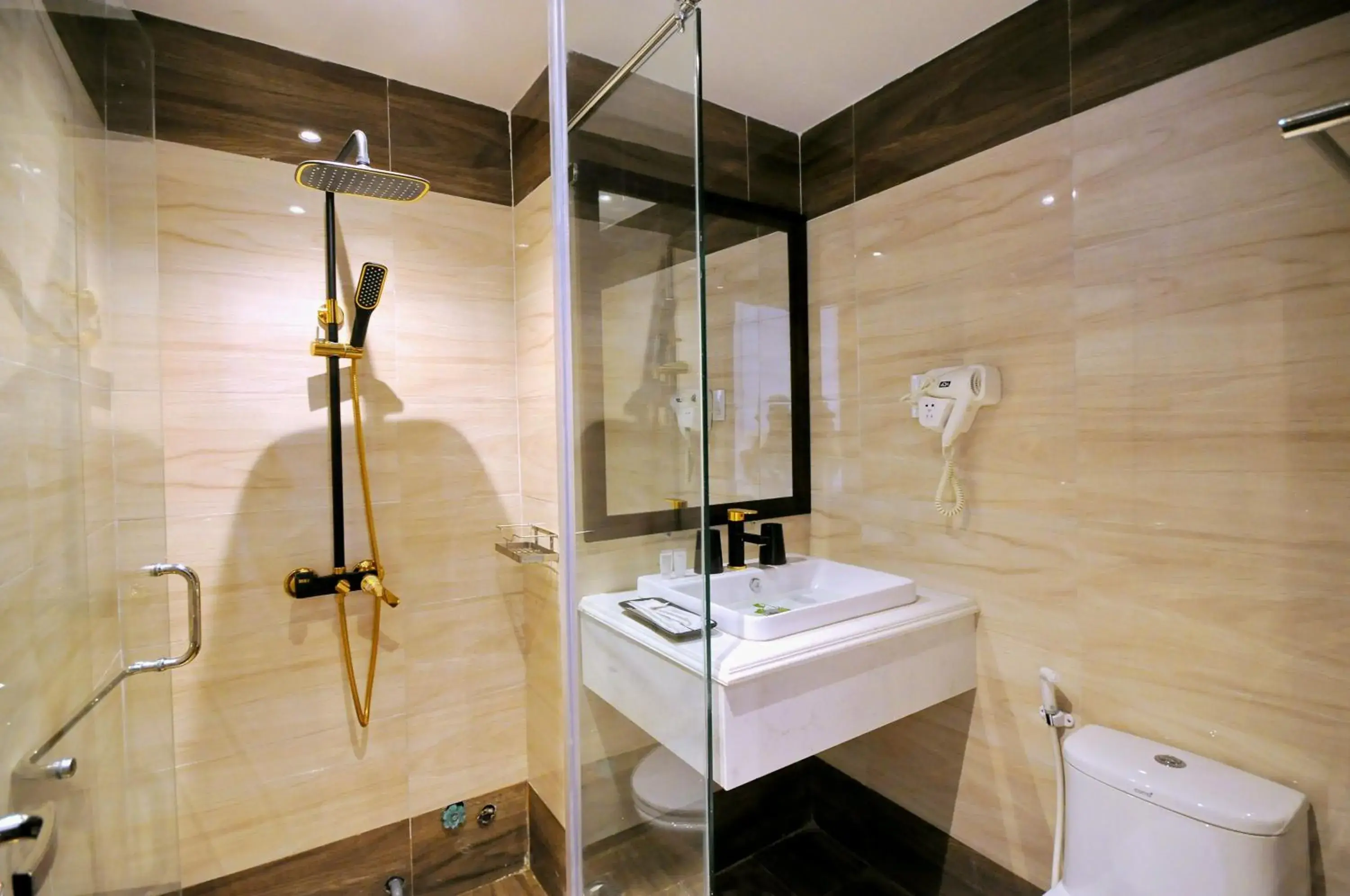 Bathroom in Apollo Hotel Nha Trang Beach Bathroom in Apollo Hotel Nha Trang Beach