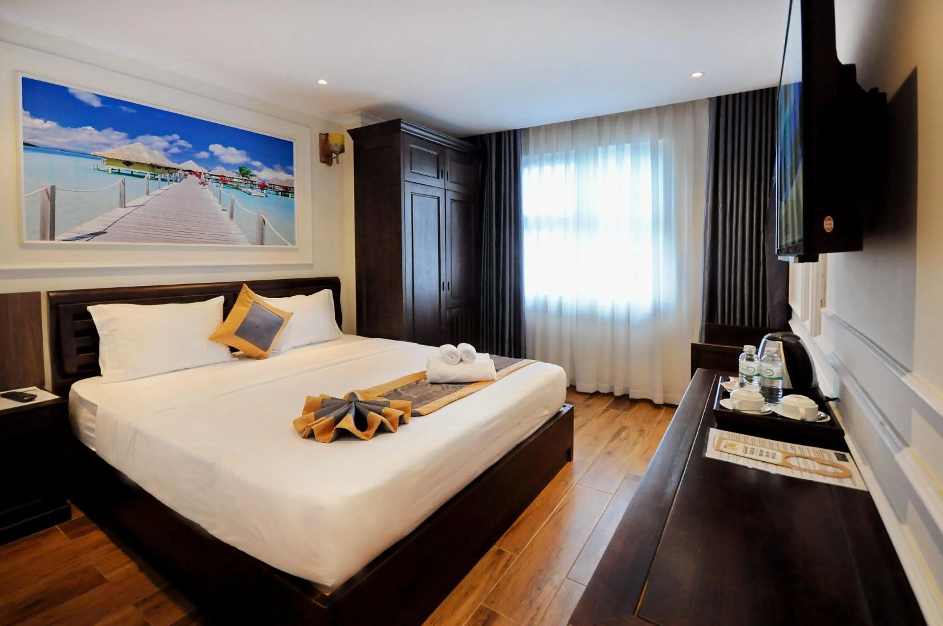Photo of the whole room, Bed in Apollo Hotel Nha Trang Beach