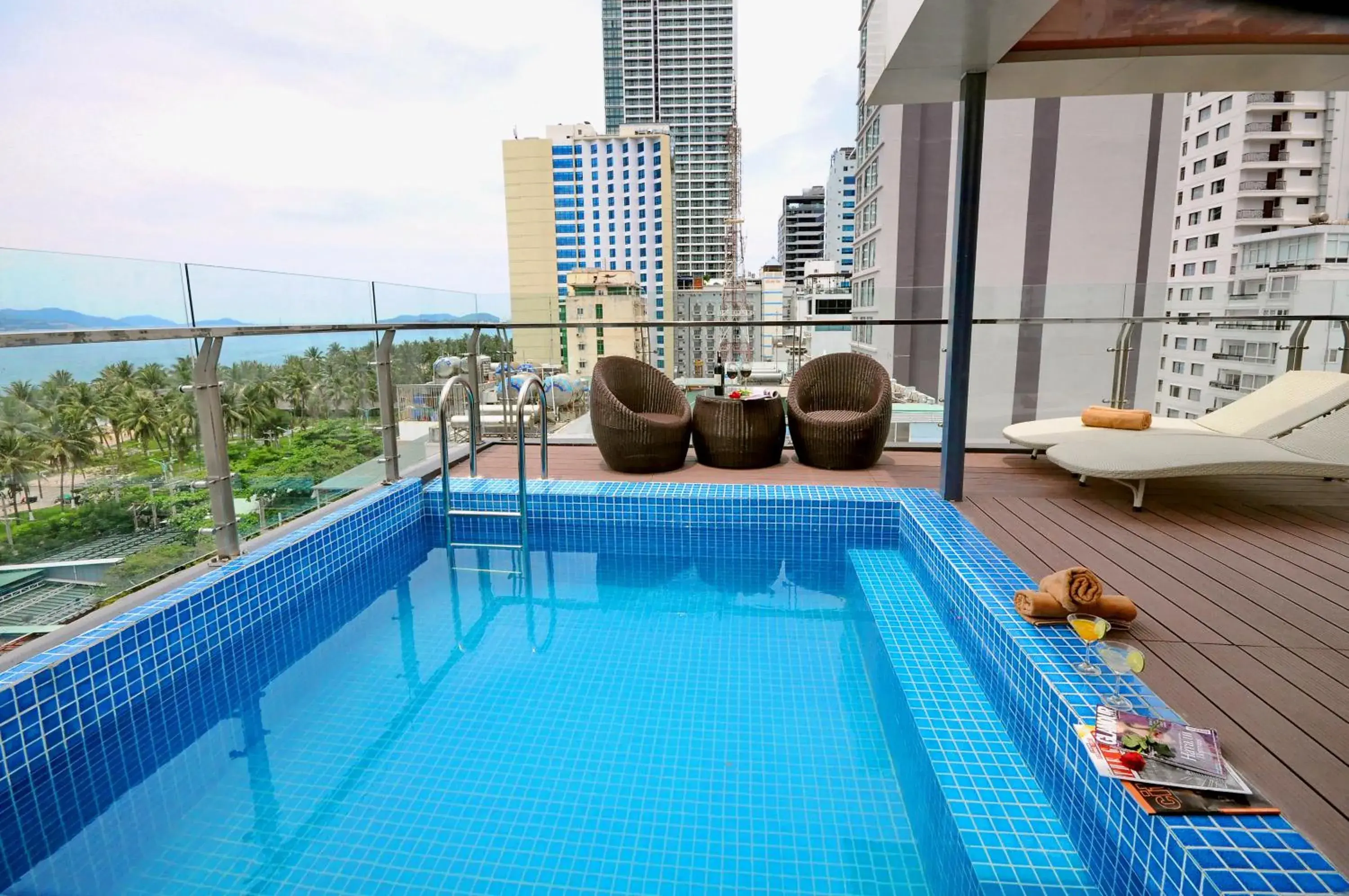 Pool view in Apollo Hotel Nha Trang Beach Pool view in Apollo Hotel Nha Trang Beach