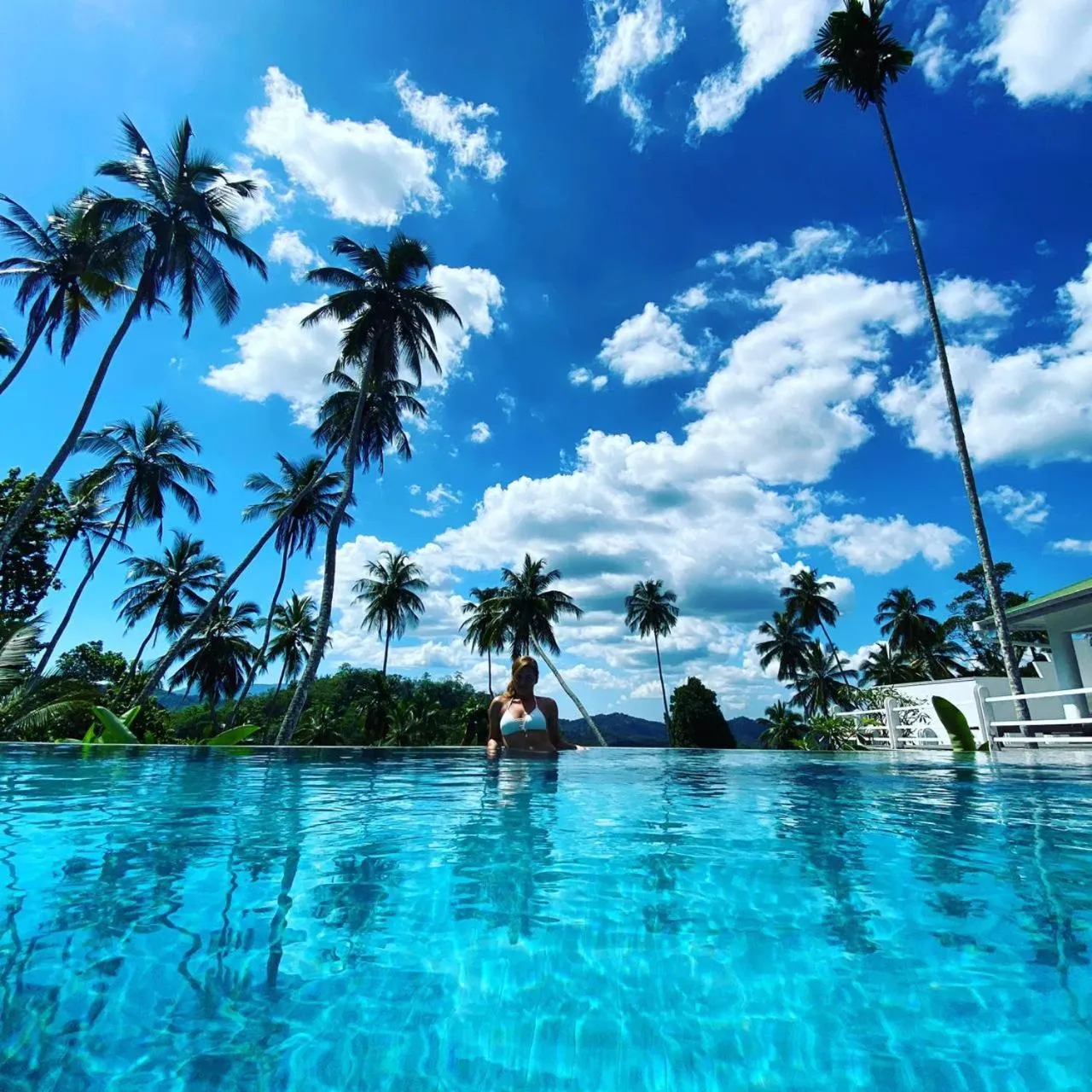 Pool view in The Flame Tree Estate & Hotel
