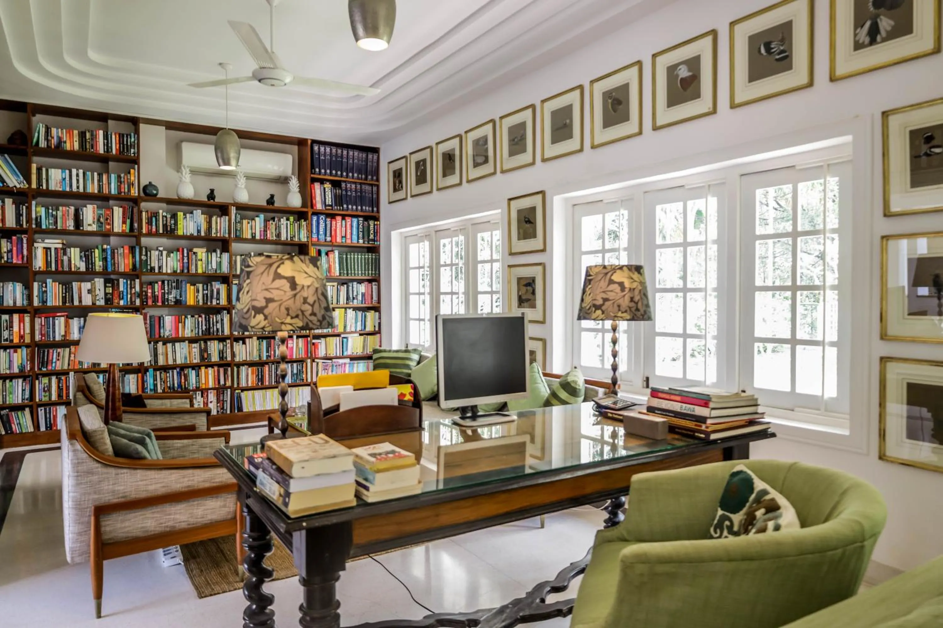Library in The Flame Tree Estate & Hotel
